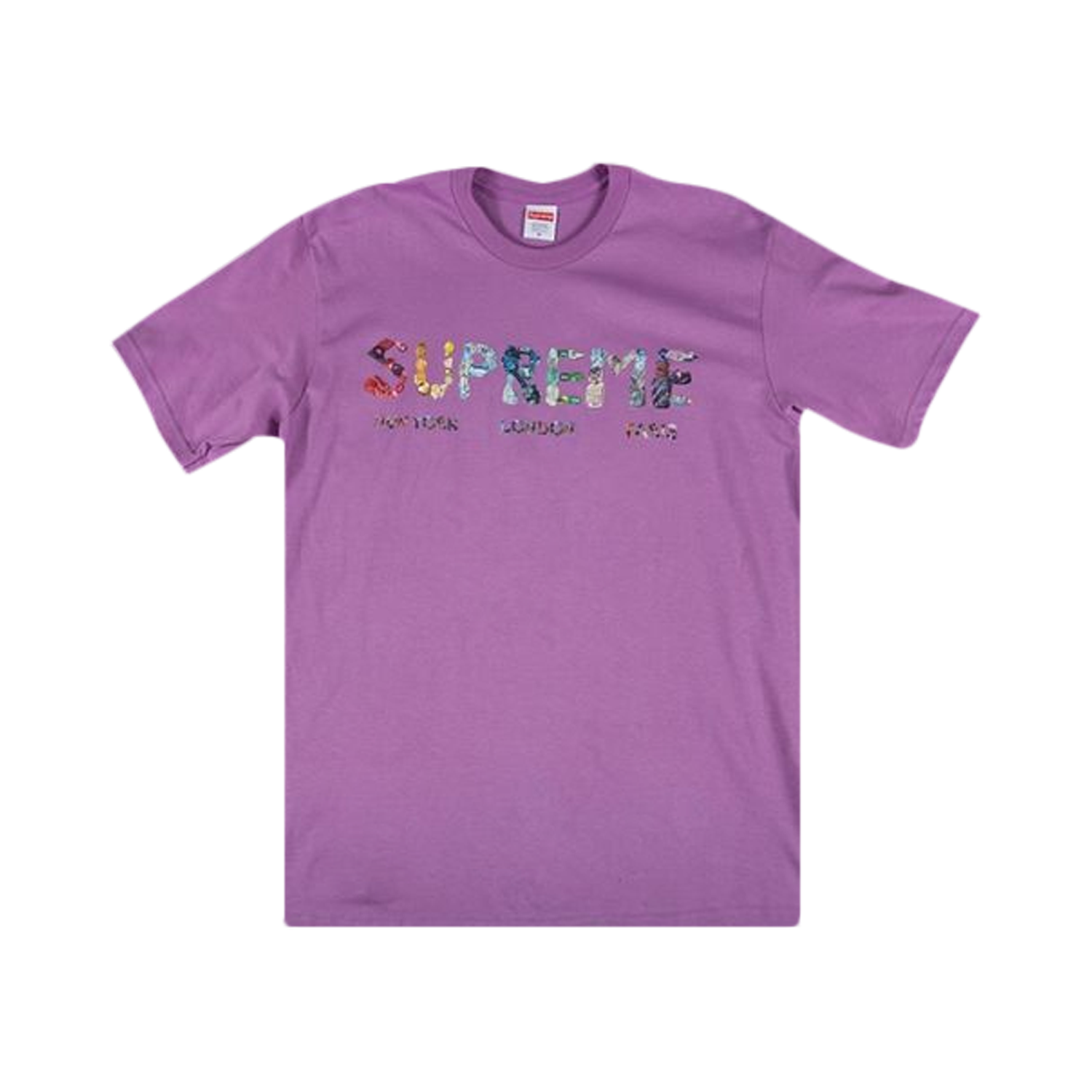 Pre-owned Supreme Crystals T-shirt 'purple'