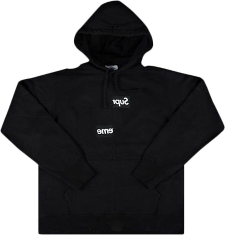 Supreme x Comme des Garçons Shirt Split Box Logo Hooded Sweatshirt 'Black'