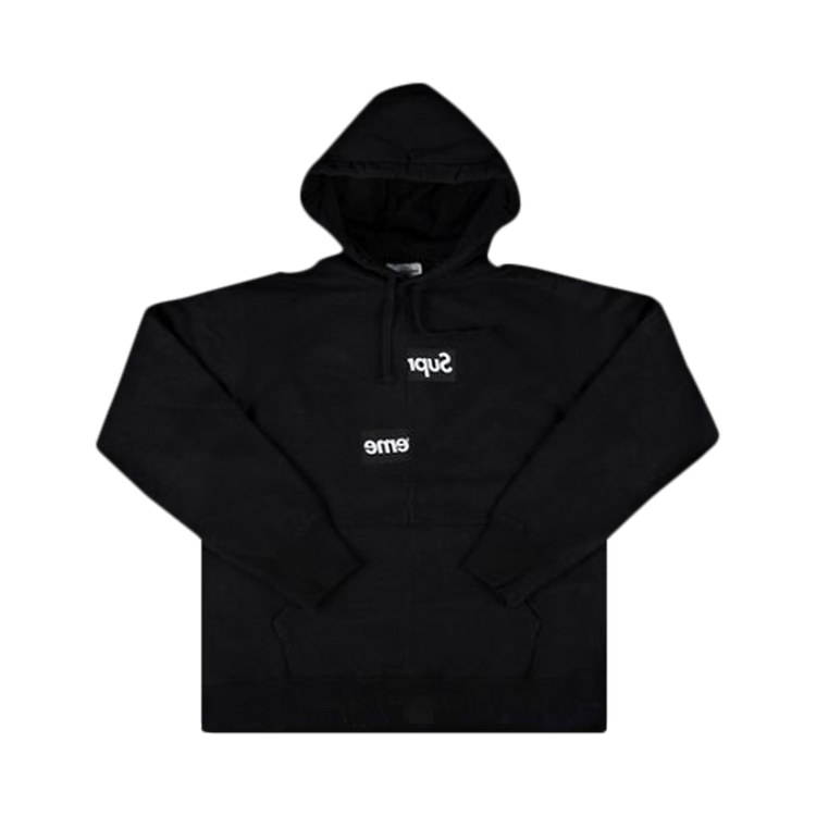 Buy Supreme x Comme des Garcons Shirt Split Box Logo Hooded Sweatshirt Black FW18SW4 BLACK GOAT CA