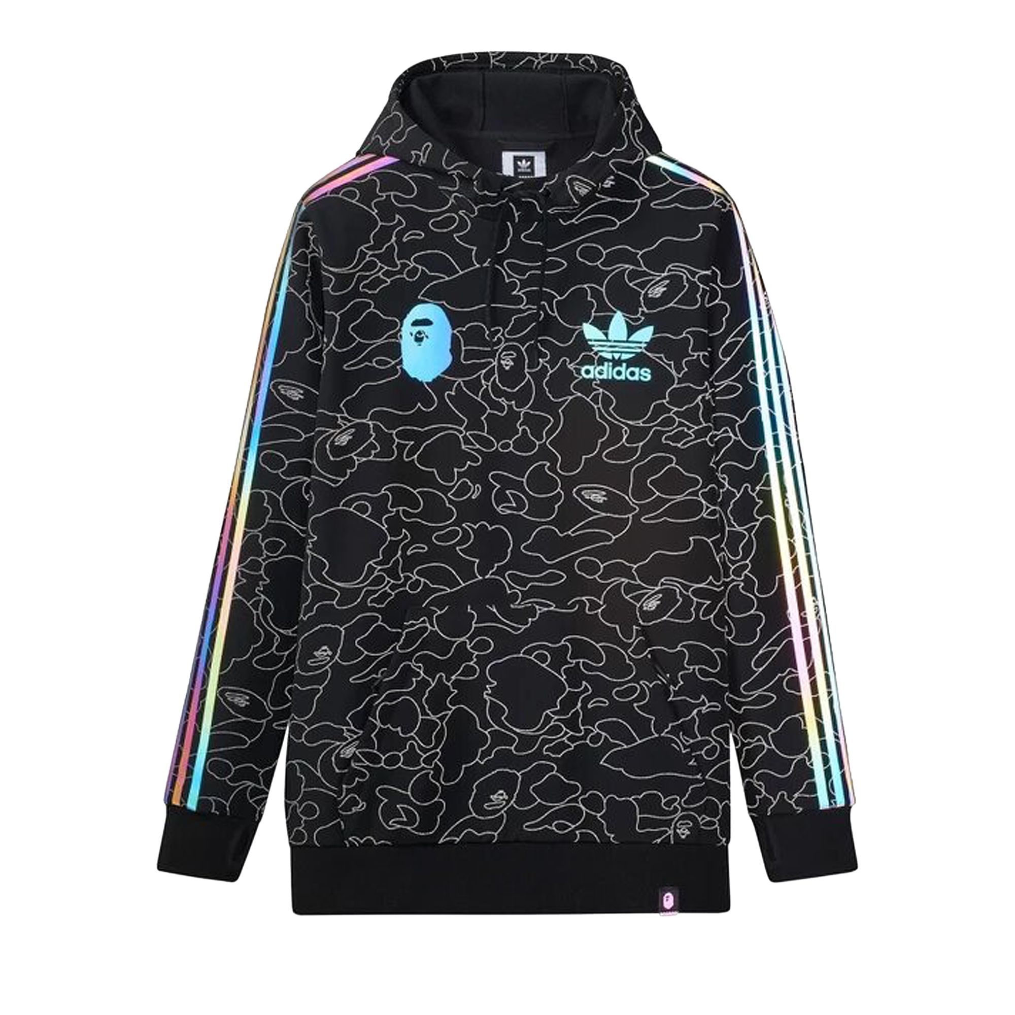 BAPE x adidas Tech Hoodie 'Black' | Men's Size M