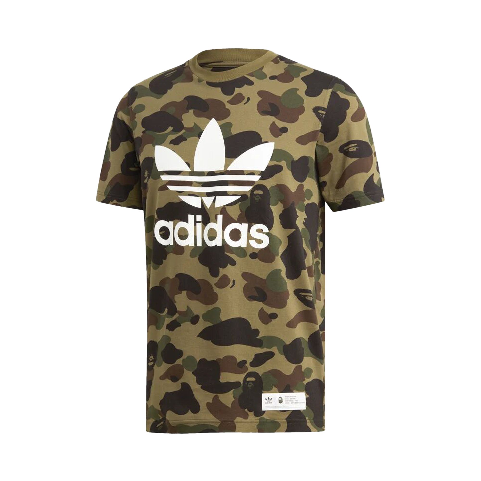 BAPE x adidas adicolor T-Shirt 'Green' | Men's Size S