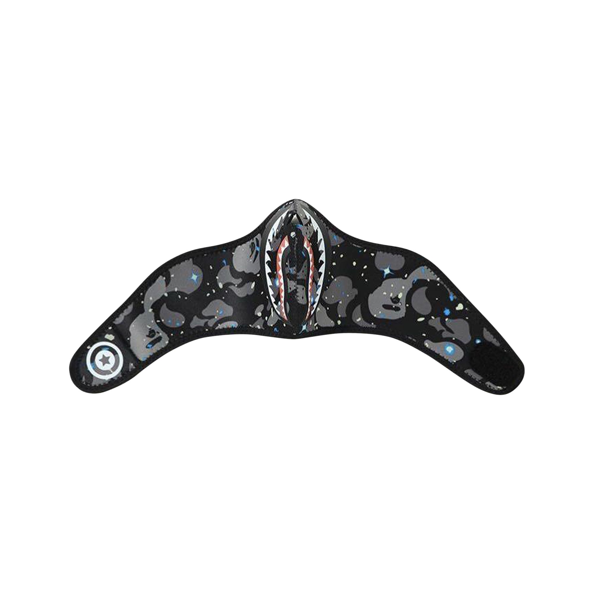 BAPE Space Camo Shark Mask 'Black' | Men's Size Onesize