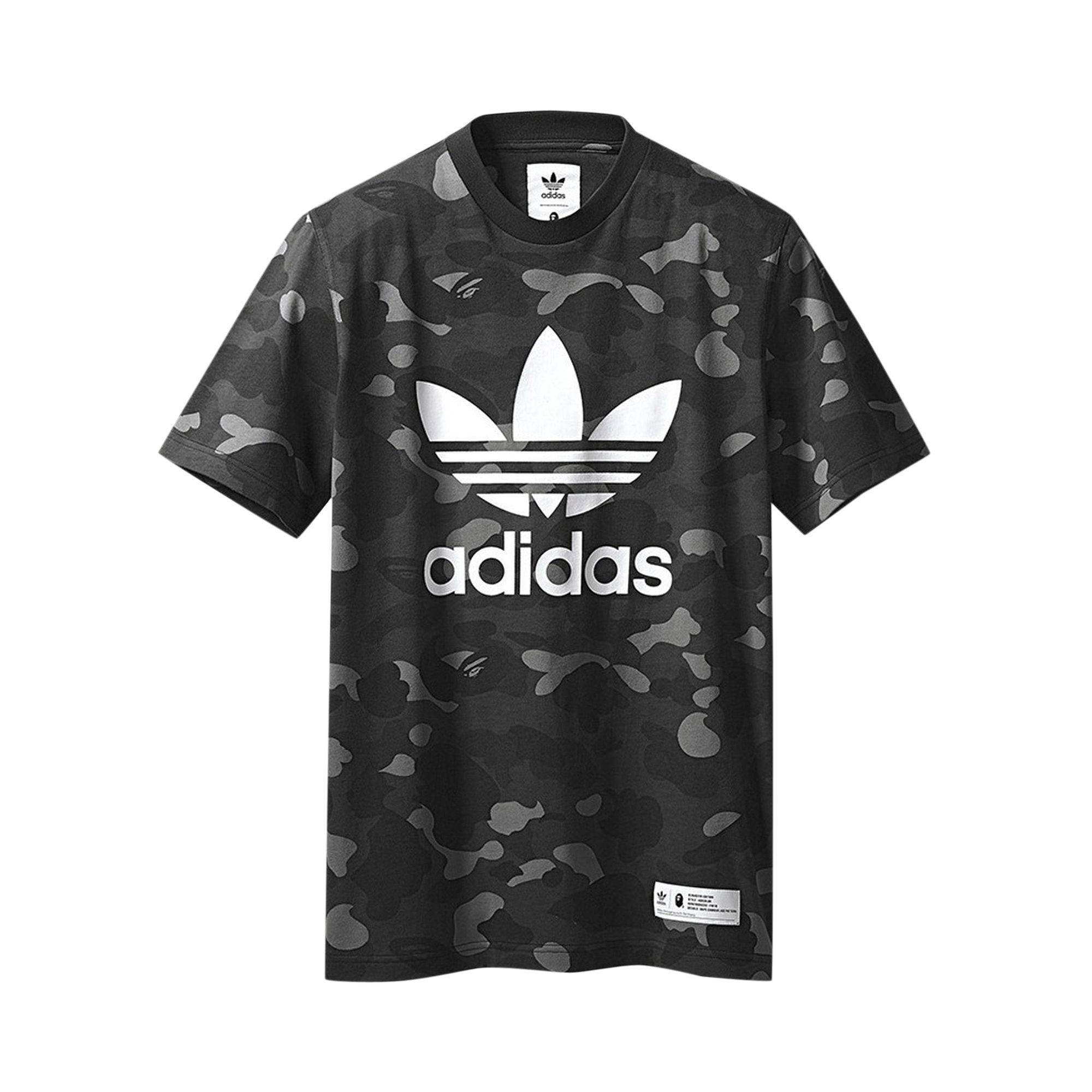 BAPE x adidas adicolor T-Shirt 'Cinder' | Grey | Men's Size XL