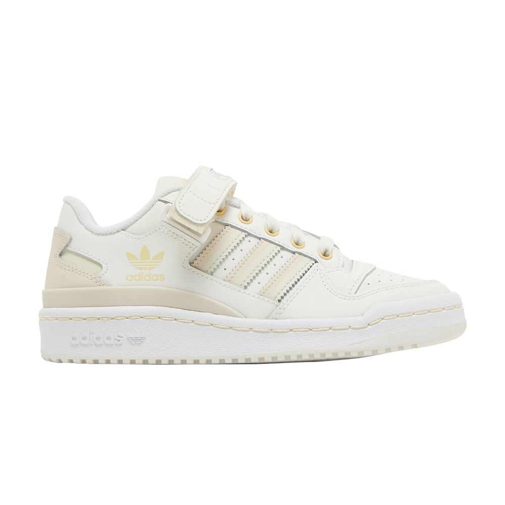 Pre-owned Adidas Originals Wmns Forum Low Premium 'white Halo Ivory' In Cream