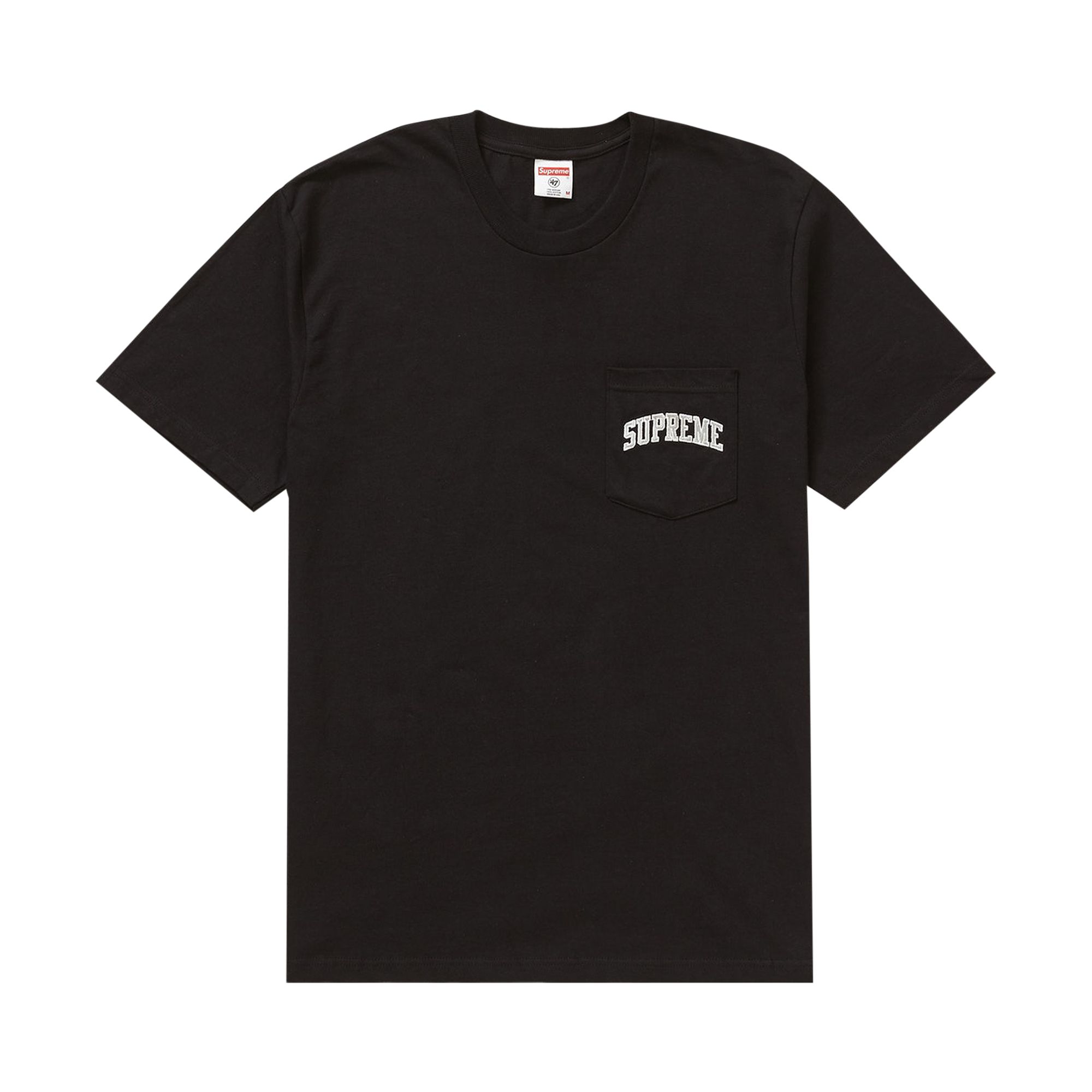 Supreme x NFL Raiders '47 Pocket Tee 'Black' | Men's Size XL