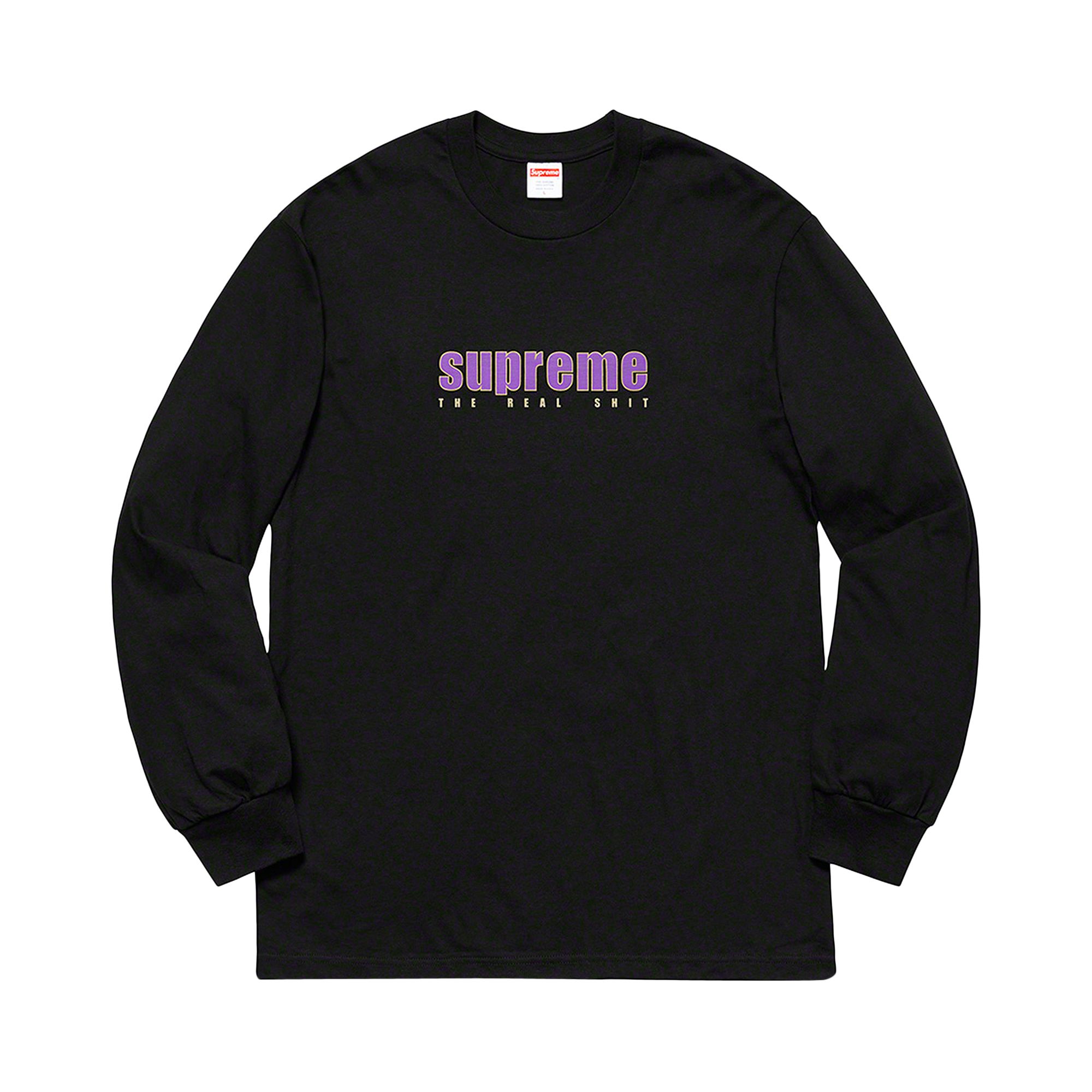 Supreme The Real Shit Long-Sleeve Tee 'Black' | Men's Size M