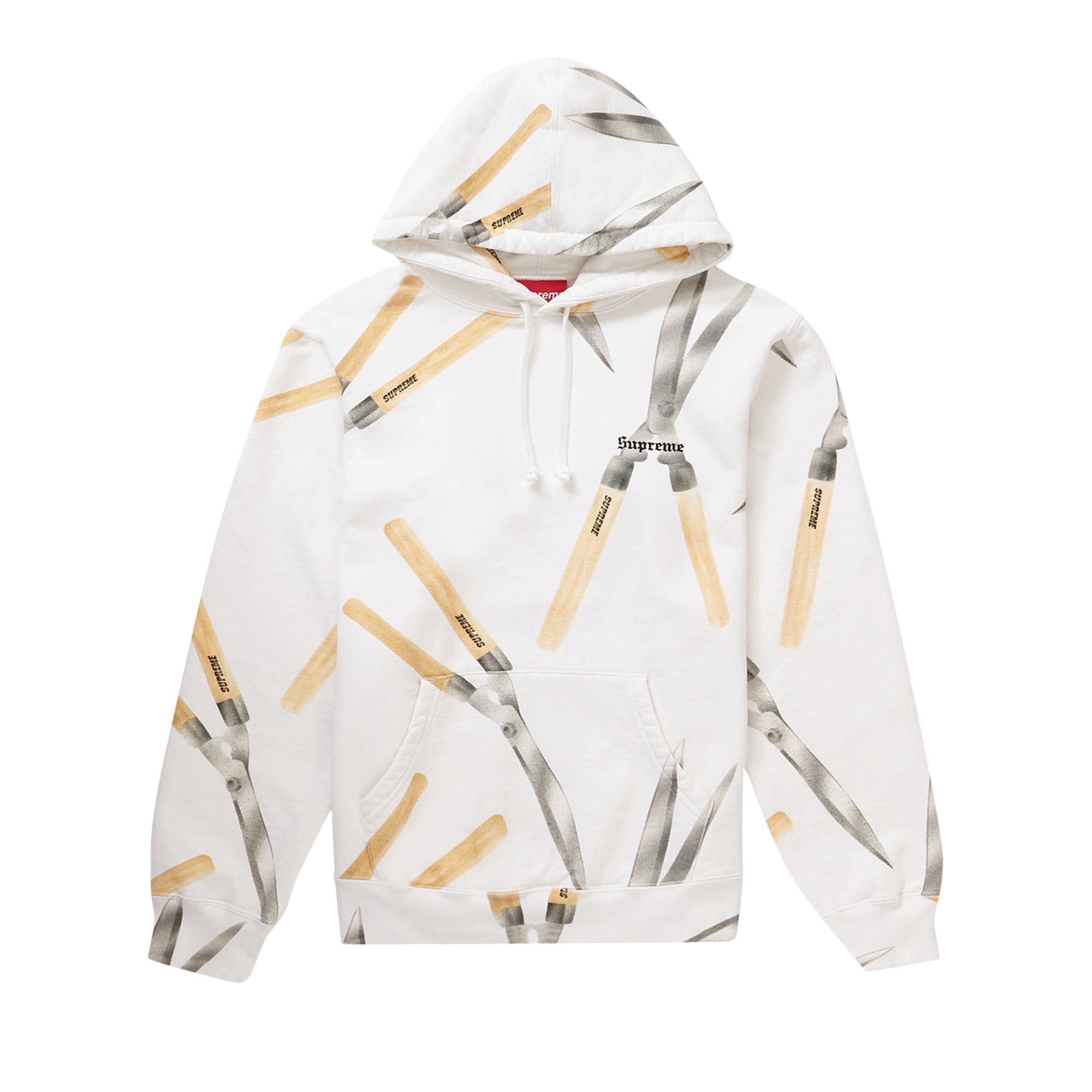 Supreme Shears Hooded Sweatshirt 'White' | Men's Size XL