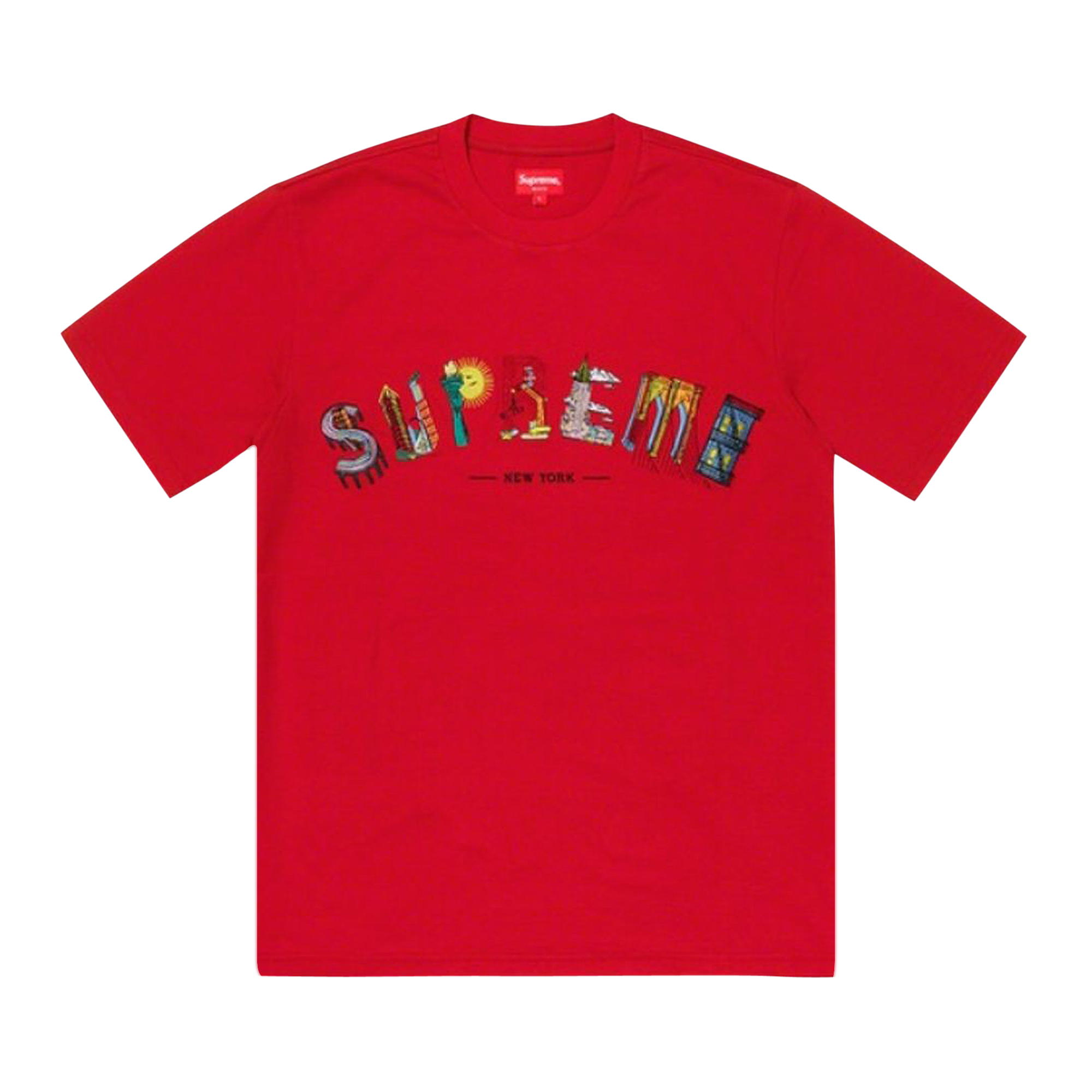 Pre-owned Supreme City Arc Tee 'red'