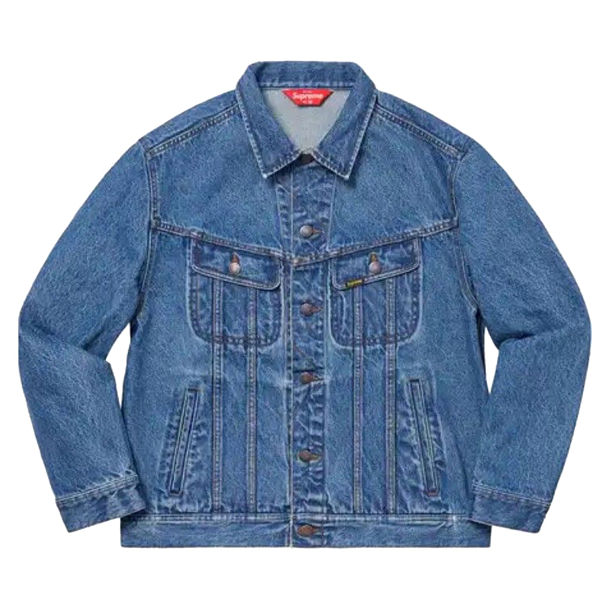 Supreme New York Painted Trucker Jacket 'Blue' | Men's Size S