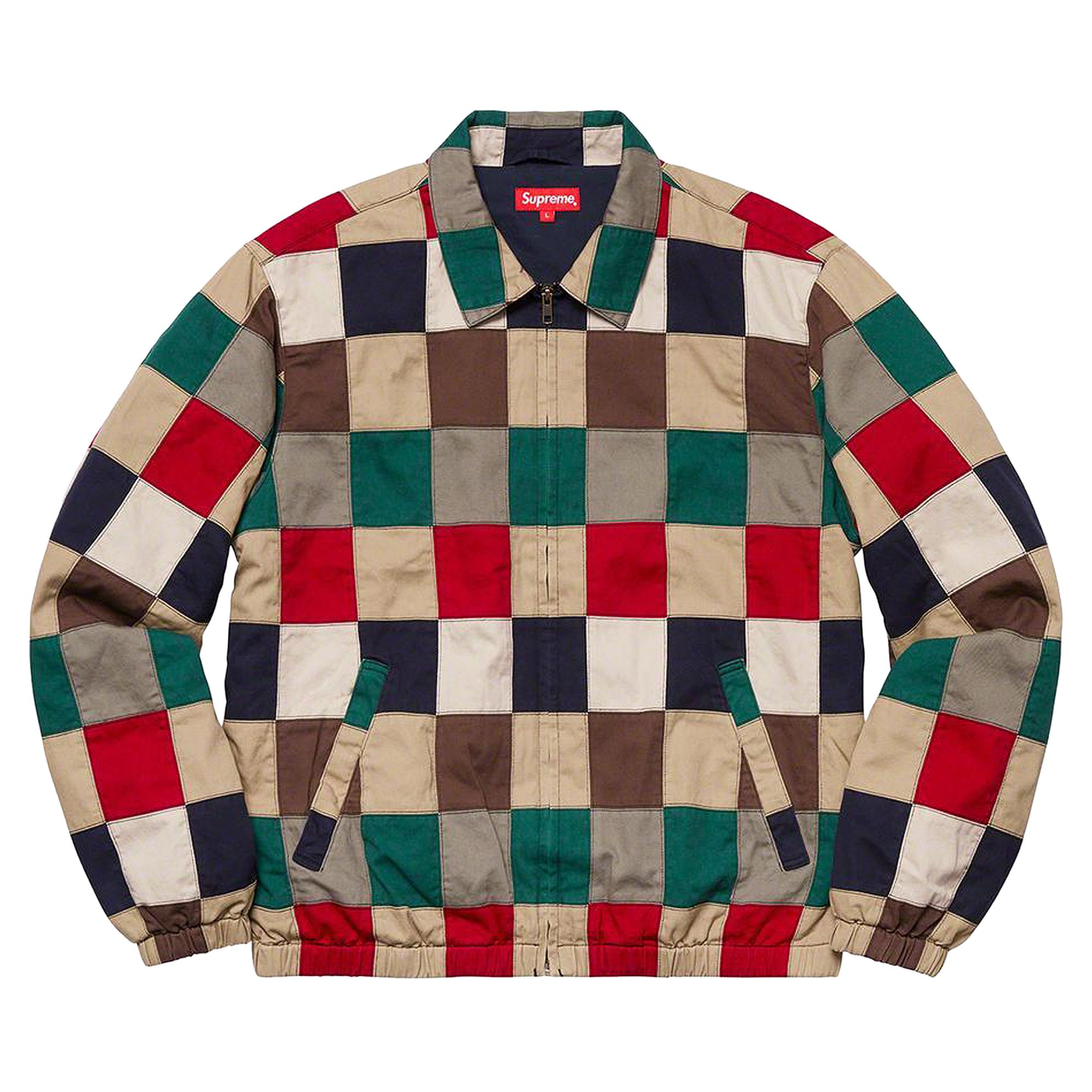 Supreme Patchwork Harrington Jacket 'Multicolor' | Multi-Color | Men's Size L