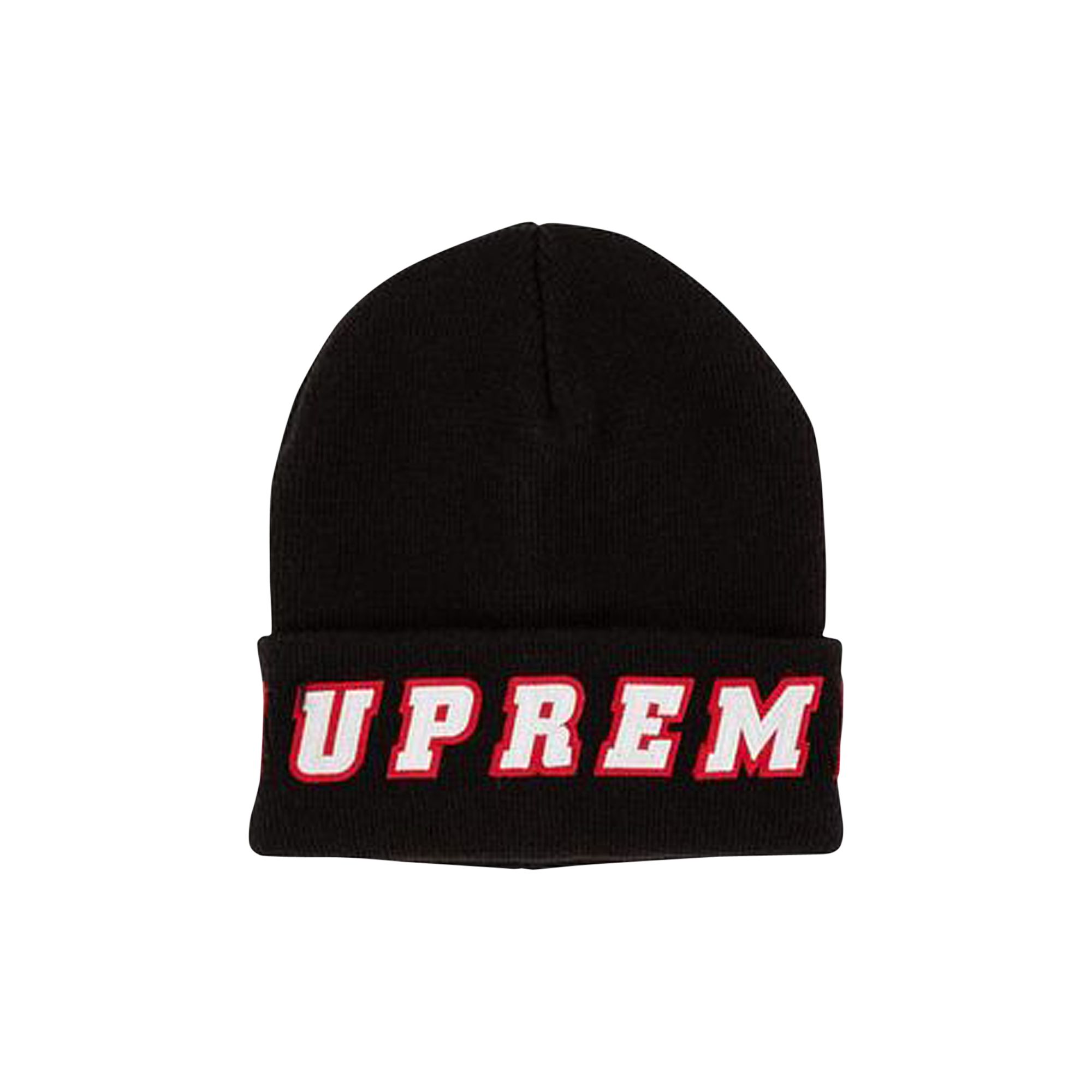 Supreme Felt Logo Beanie 'Black' | Men's Size Onesize