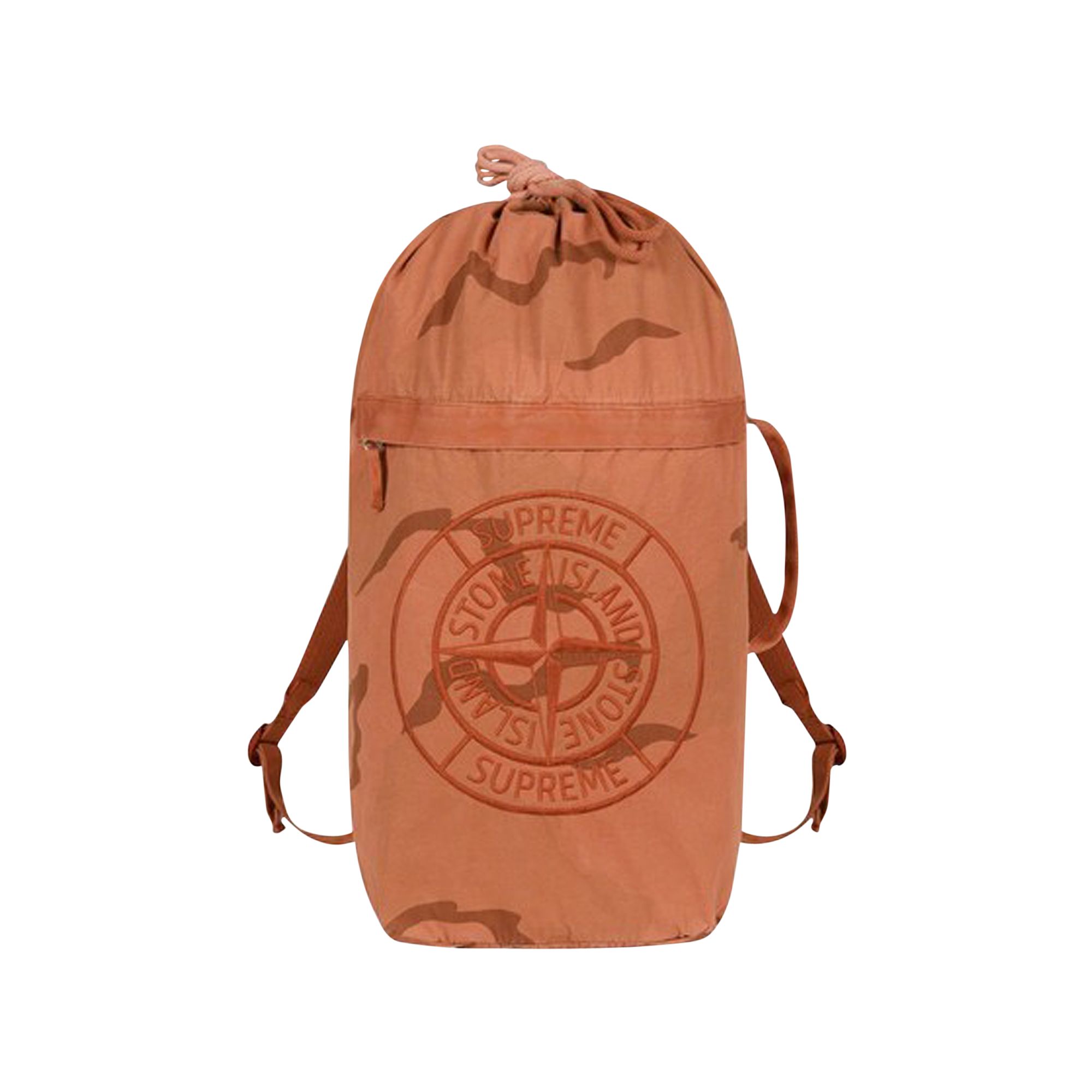 Supreme Stone Island Camo Backpack 'Coral' | Orange | Men's Size Onesize