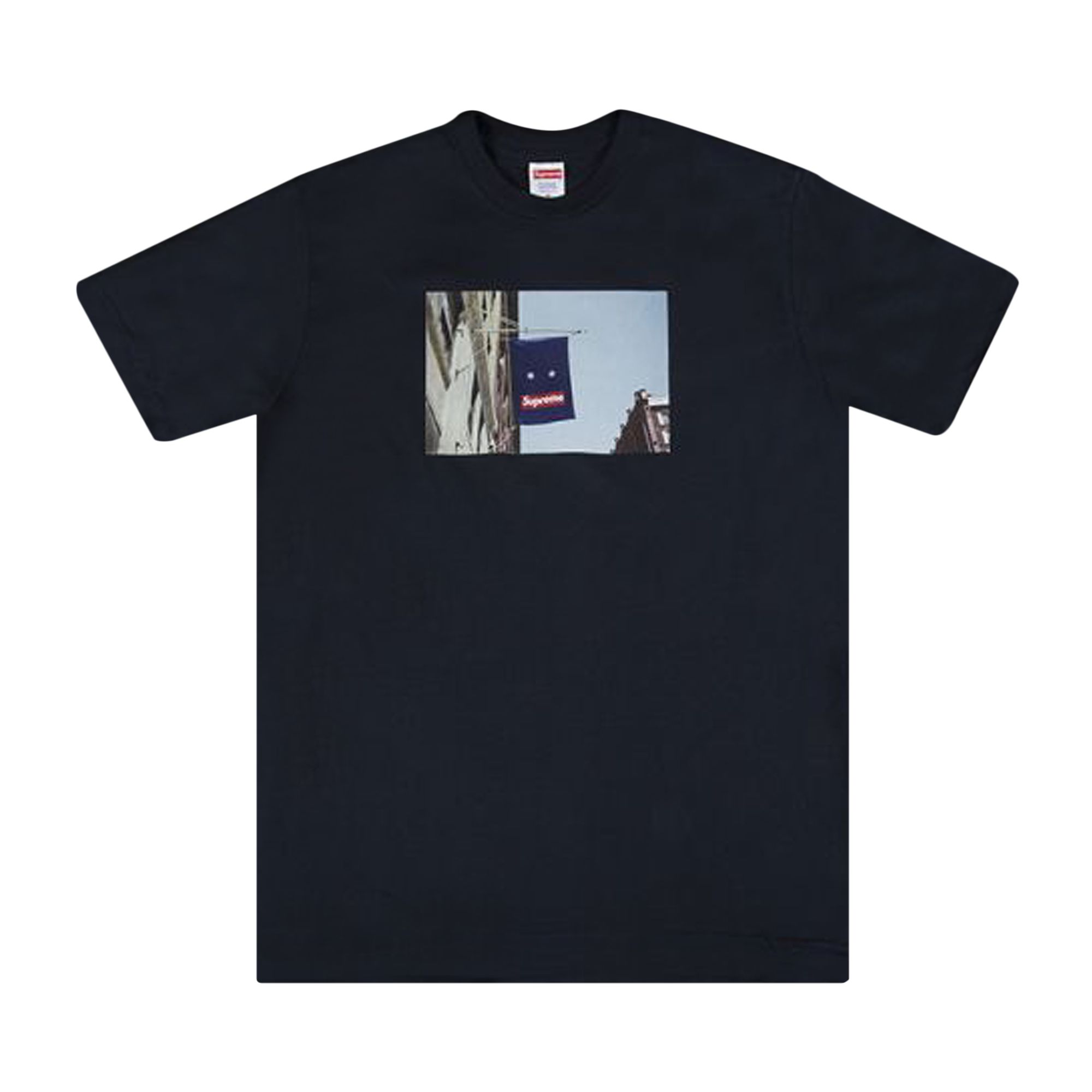 Supreme Banner Tee 'Navy' | Blue | Men's Size S
