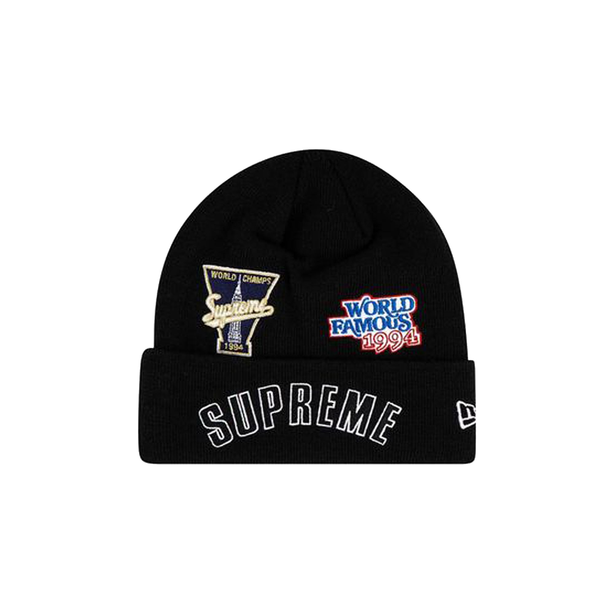 Supreme x New Era x Championship Beanie 'Black' | Men's Size Onesize