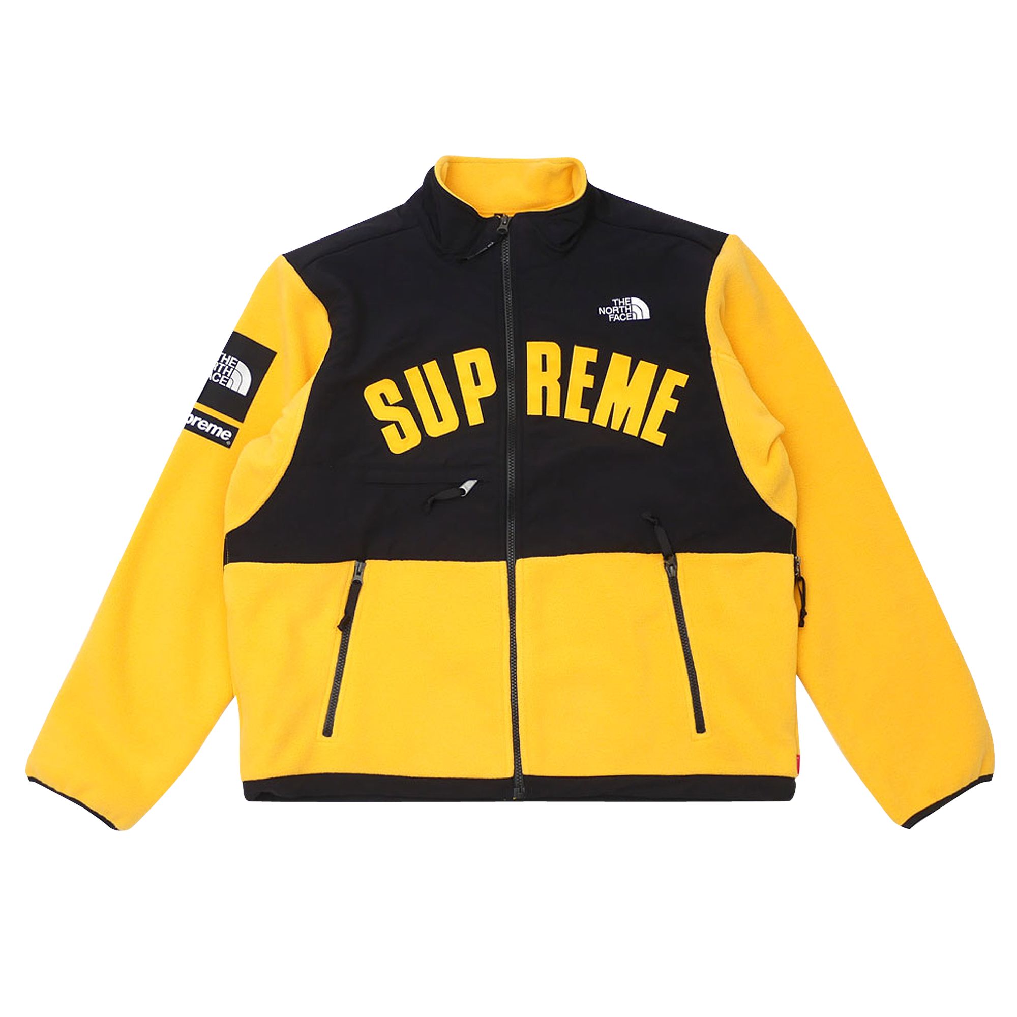 Supreme x The North Face Arc Logo Denali Fleece Jacket 'Yellow' | Men's Size L