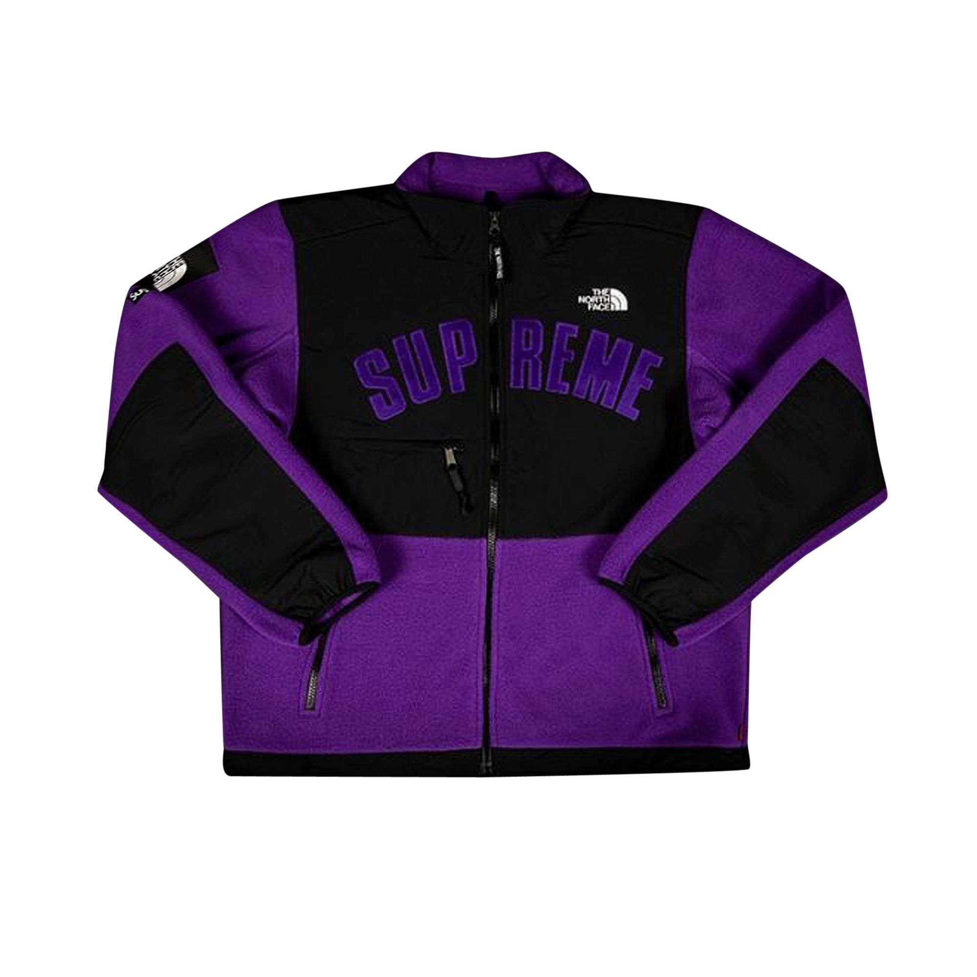 Supreme x The North Face Arc Logo Denali Fleece Jacket 'Purple' | Men's Size M