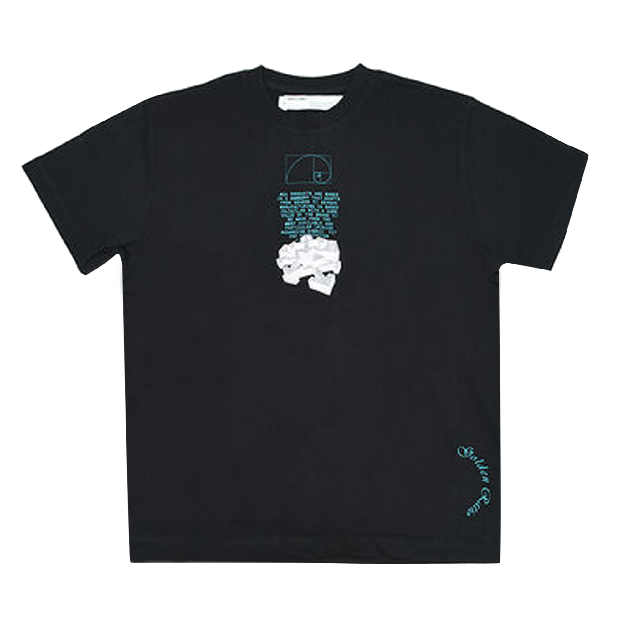 Pre-owned Off-white Dripping Arrows Short Sleeve Over T-shirt 'black'