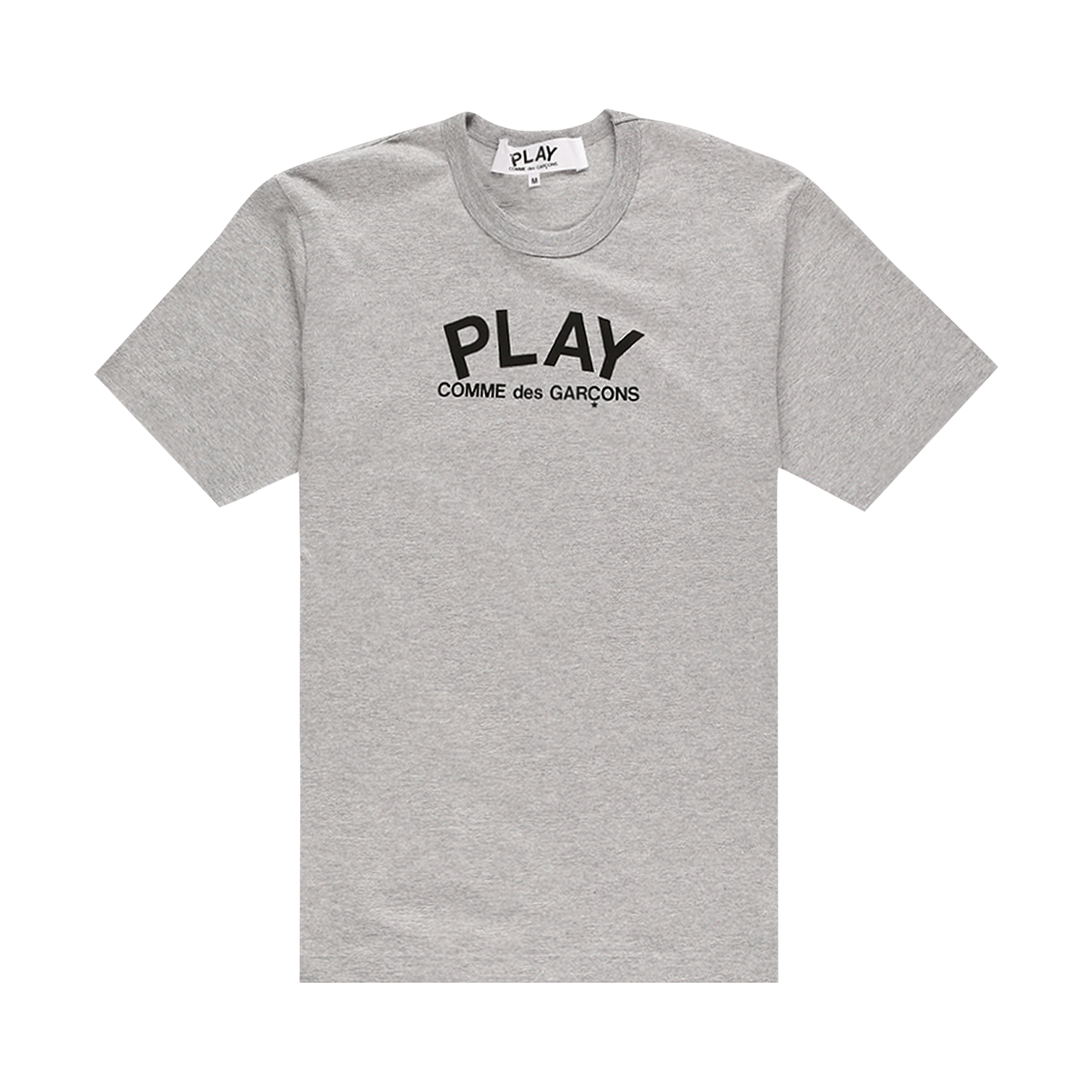 Pre-owned Comme Des Garçons Play Back Logo Heart T-shirt 'grey'