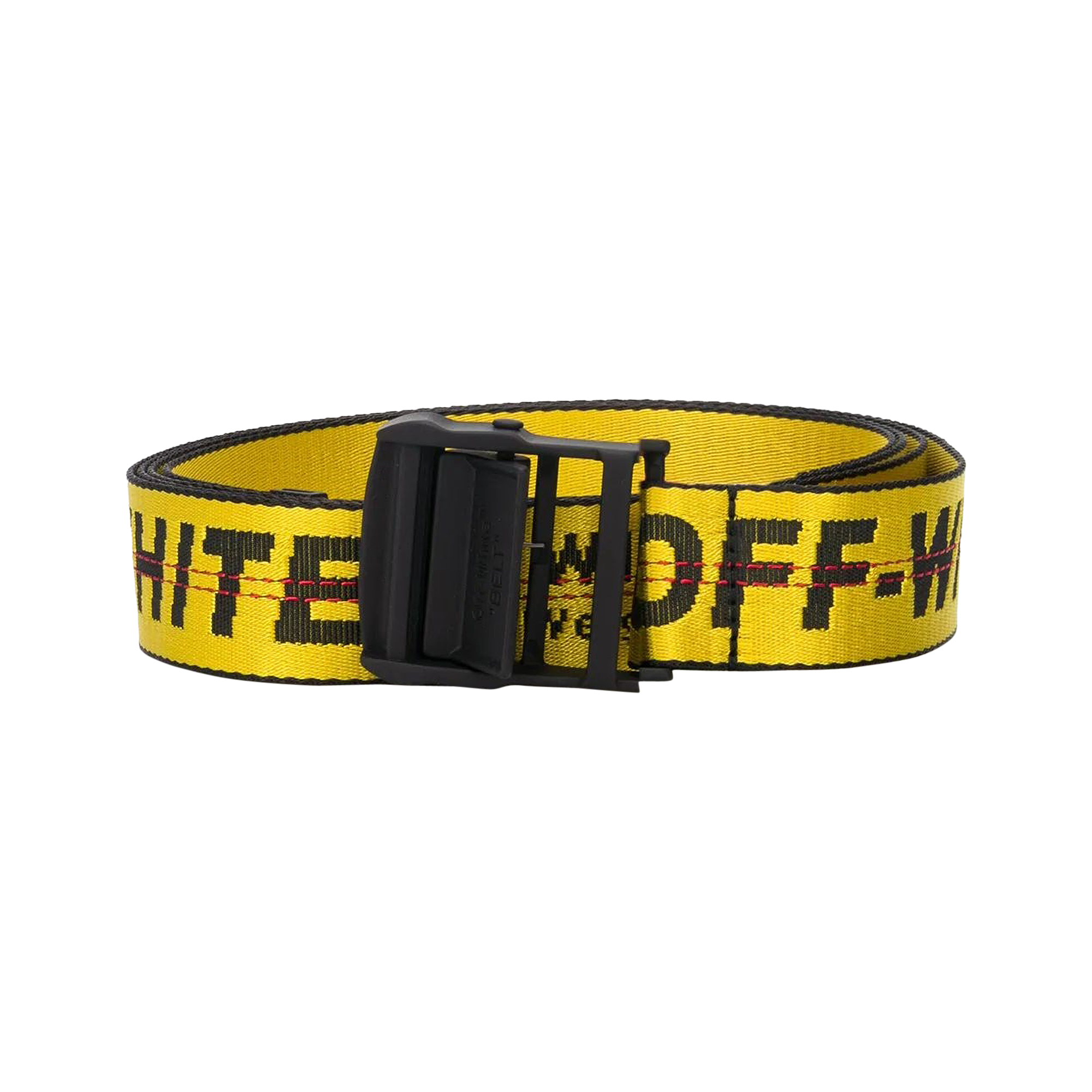 Pre-owned Off-white Classic Industrial Belt 'yellow'