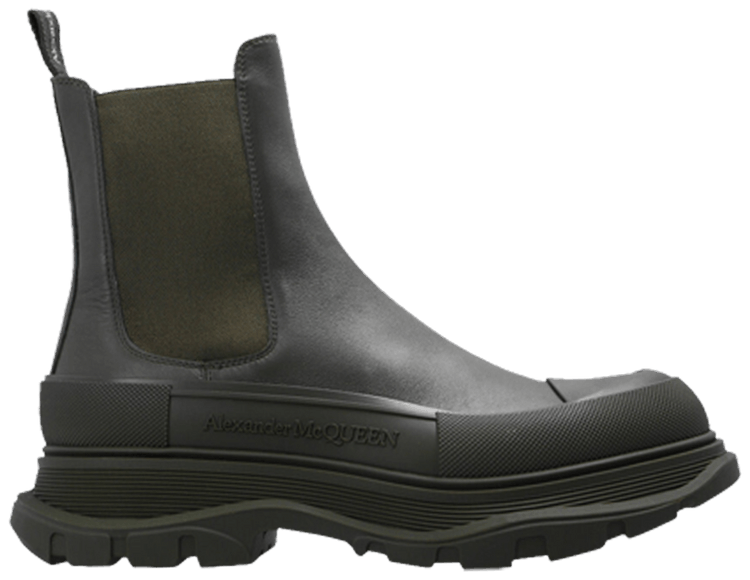 Alexander McQueen Tread Slick Boots Khaki