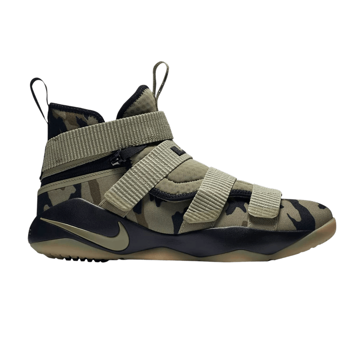 Buy LeBron Soldier 11 FlyEase Extra Wide Neutral Olive Camo AQ3321 200 GOAT CA