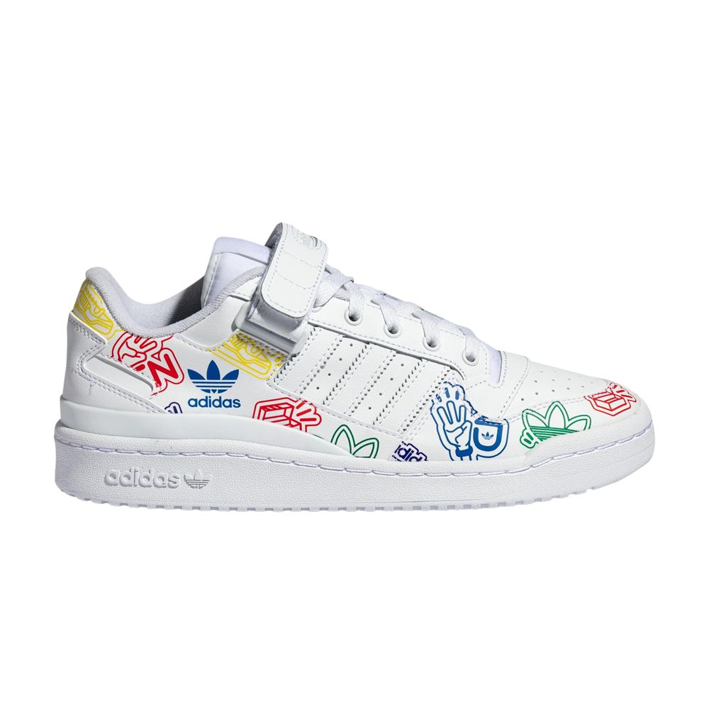 adidas Forum Low 'Allover Print' | White | Men's Size 10.5