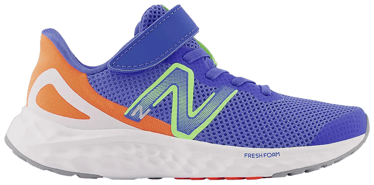 New Balance Fresh Foam Arishi v4 Bungee Lace Little Kid Bright Lapis Neon Dragonfly