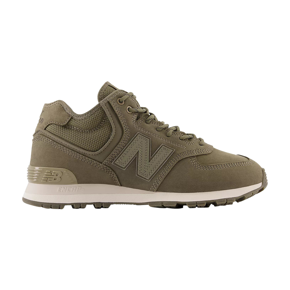 Pre-owned New Balance 574 High 'olive' In Green