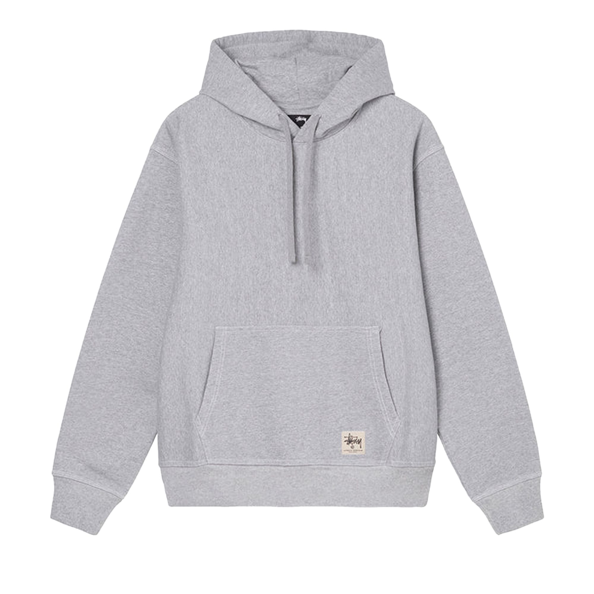 Stussy Contrast Stitch Label Hood 'Grey Heather' | Men's Size M