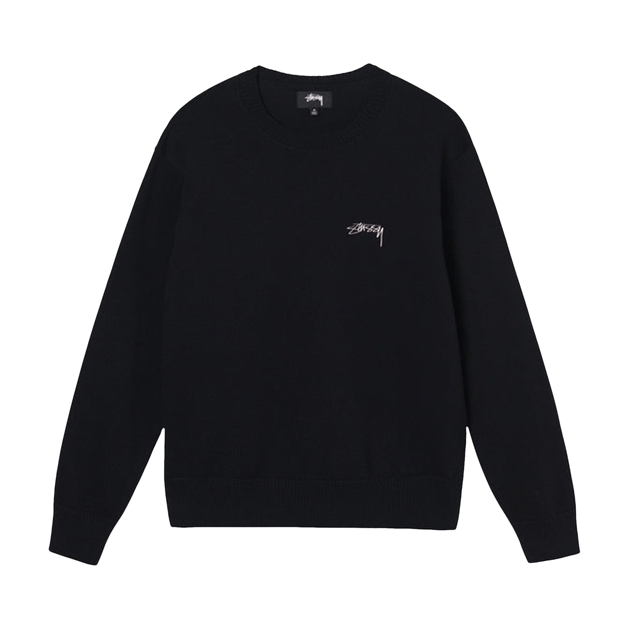 Pre-owned Stussy Care Label Sweater 'black'