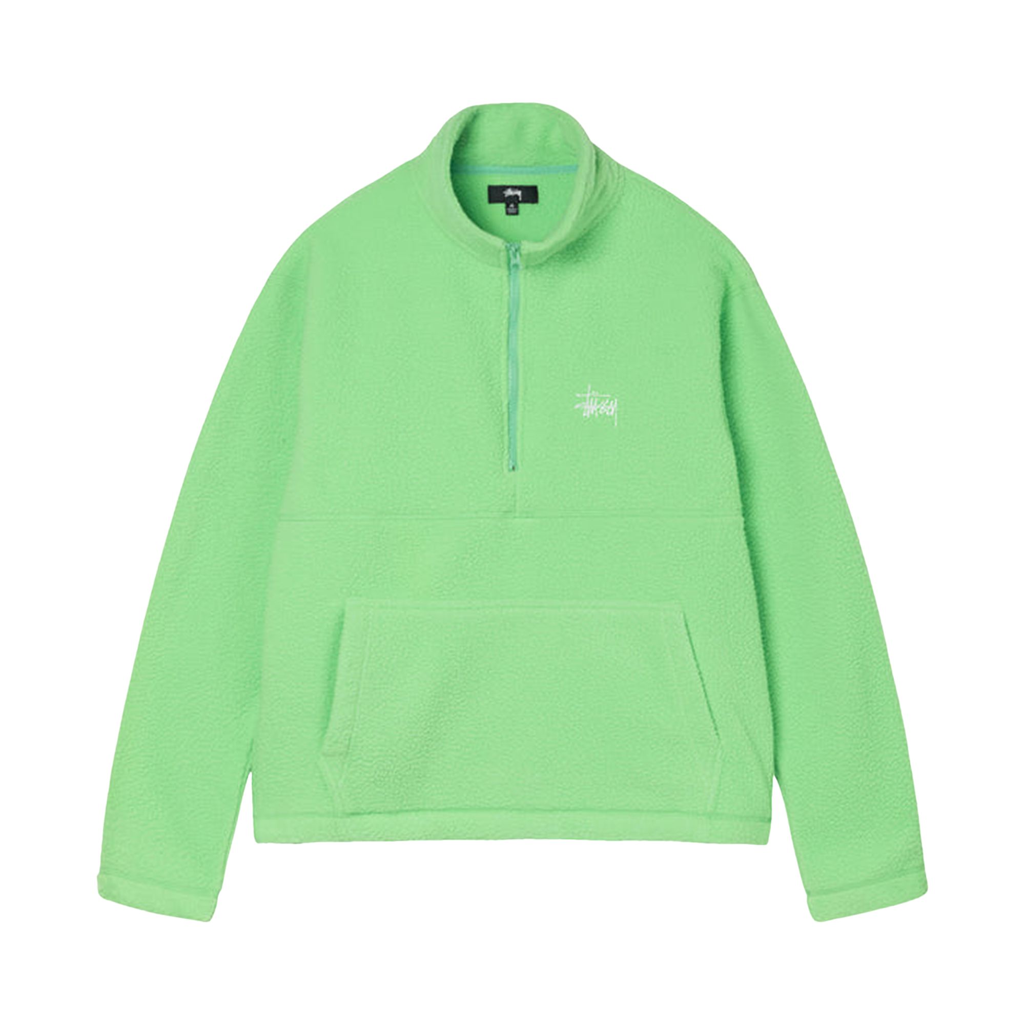 Stussy Half Zip Mock Neck 'Melon' | Green | Men's Size S