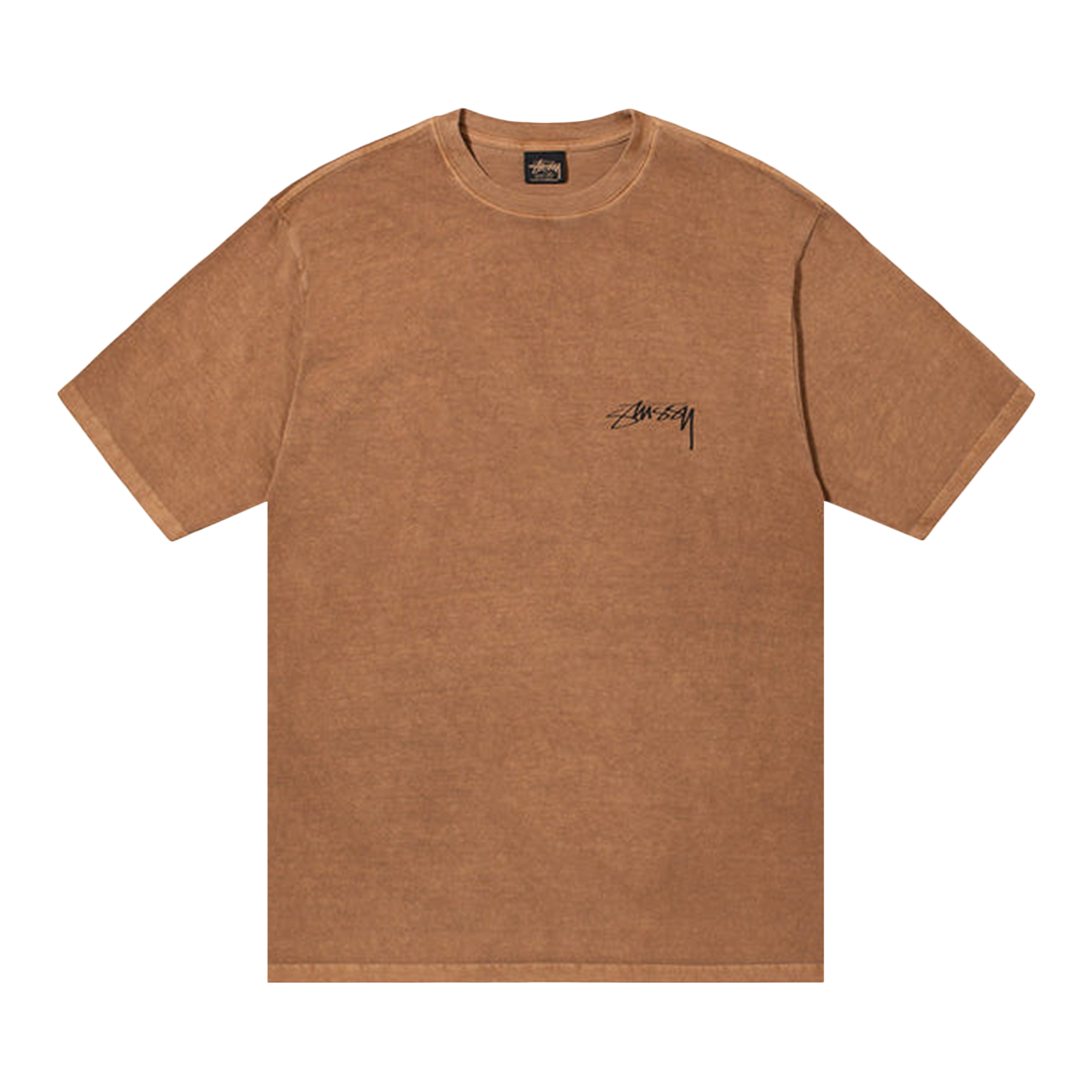 Pre-owned Stussy 100% Pigment Dyed Tee 'almond' In Brown