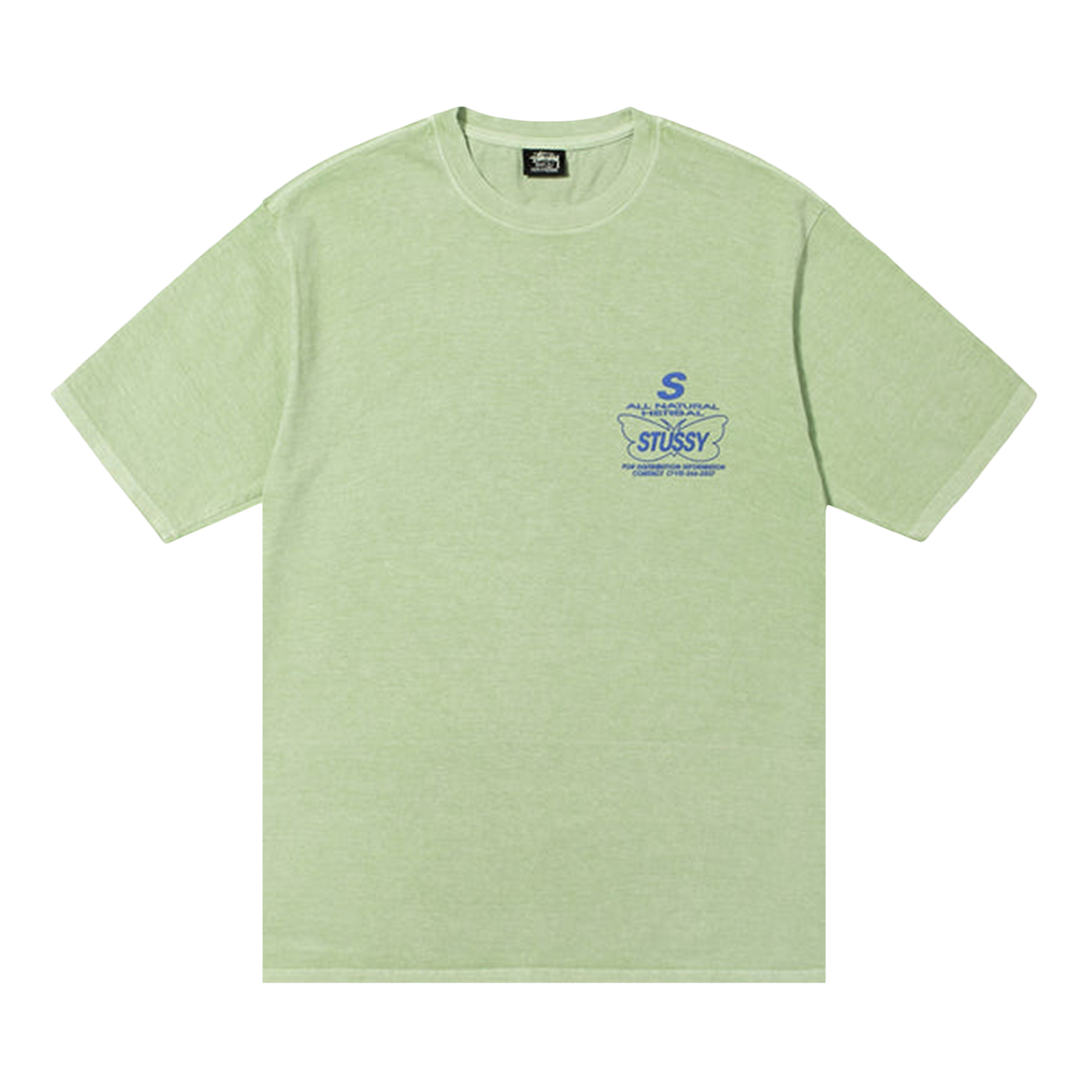 Pre-owned Stussy All Natural Pigment Dyed Tee 'sage' In Green