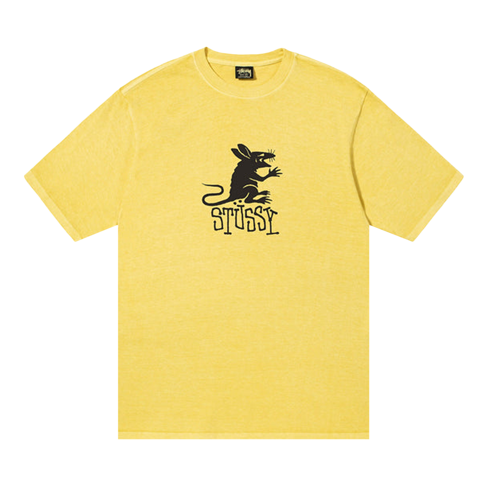 Pre-owned Stussy Rat Pigment Dyed Tee 'butter' In Yellow