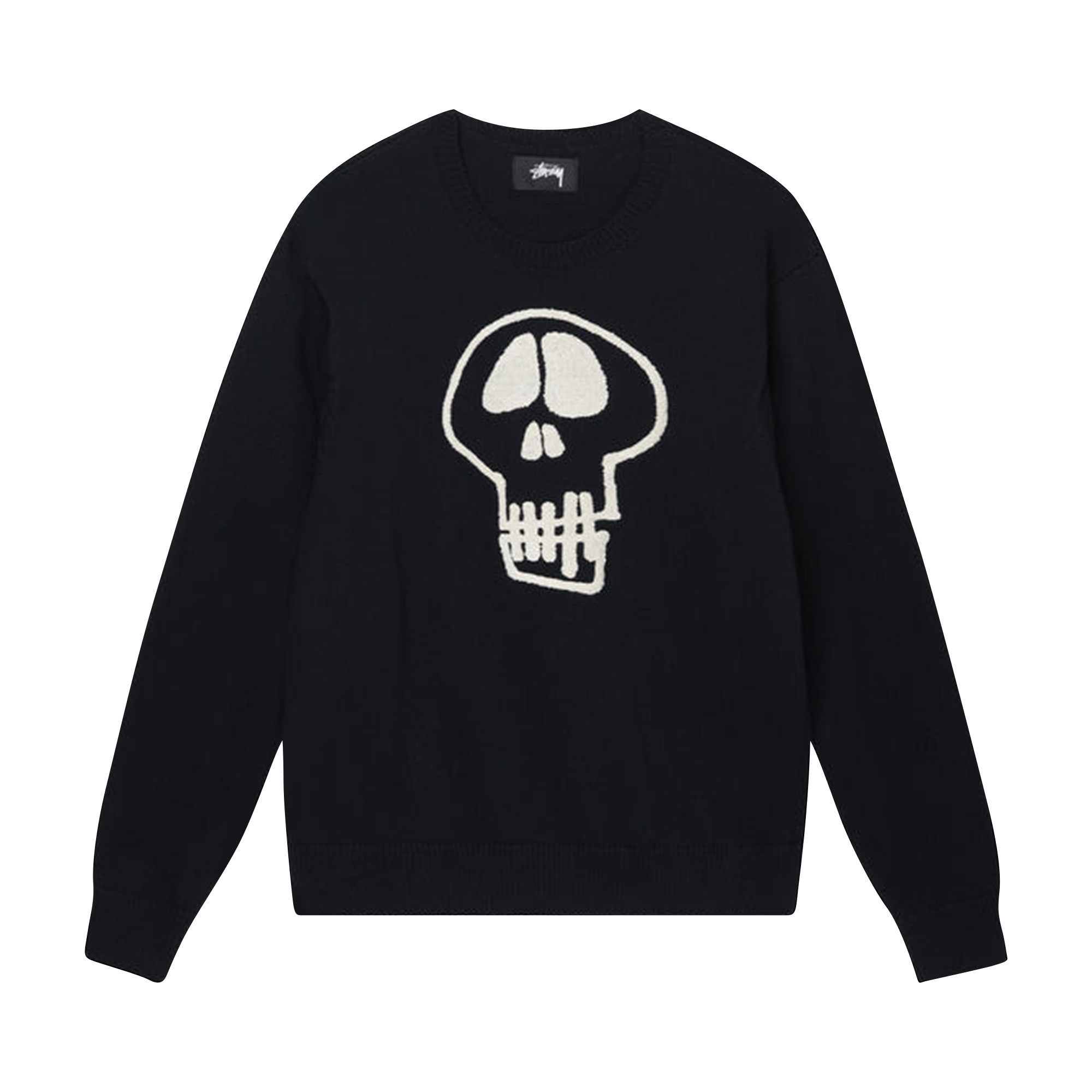 Pre-owned Stussy Skull Sweater 'black'