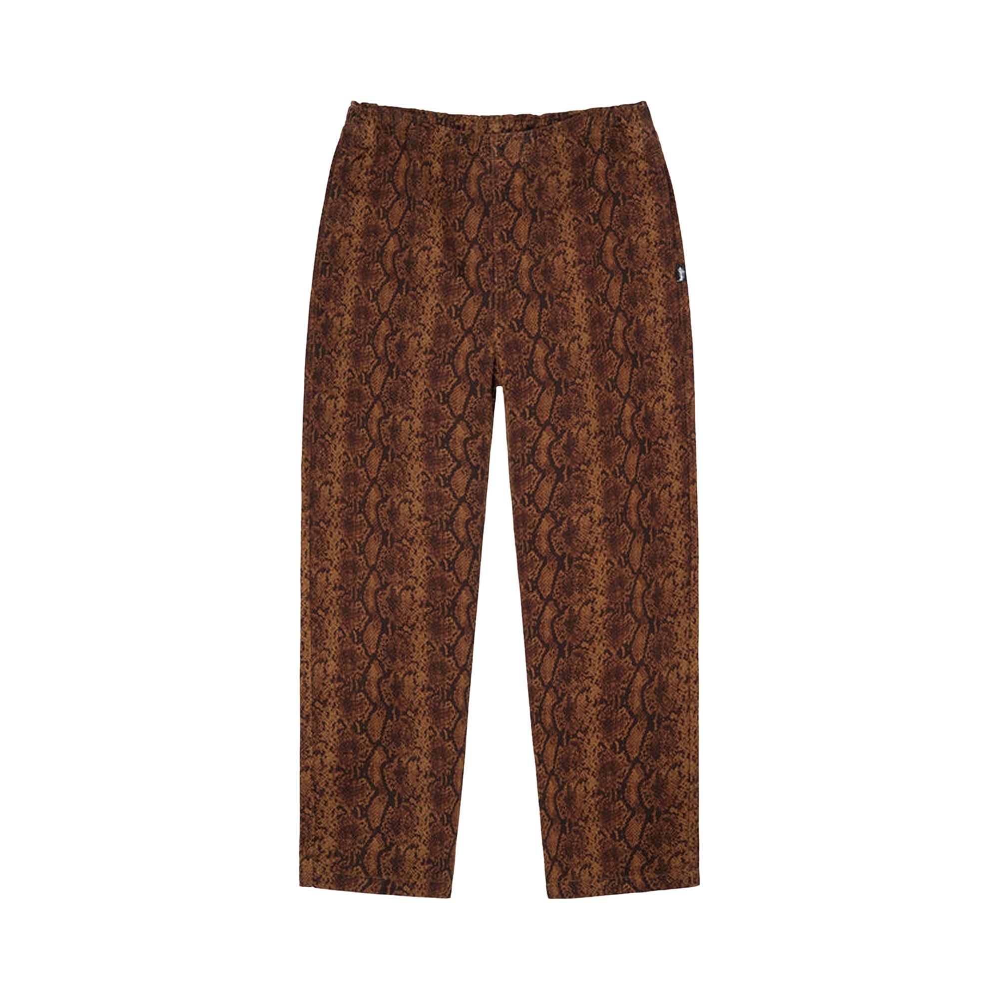 Pre-owned Stussy Python Beach Pant 'brown'