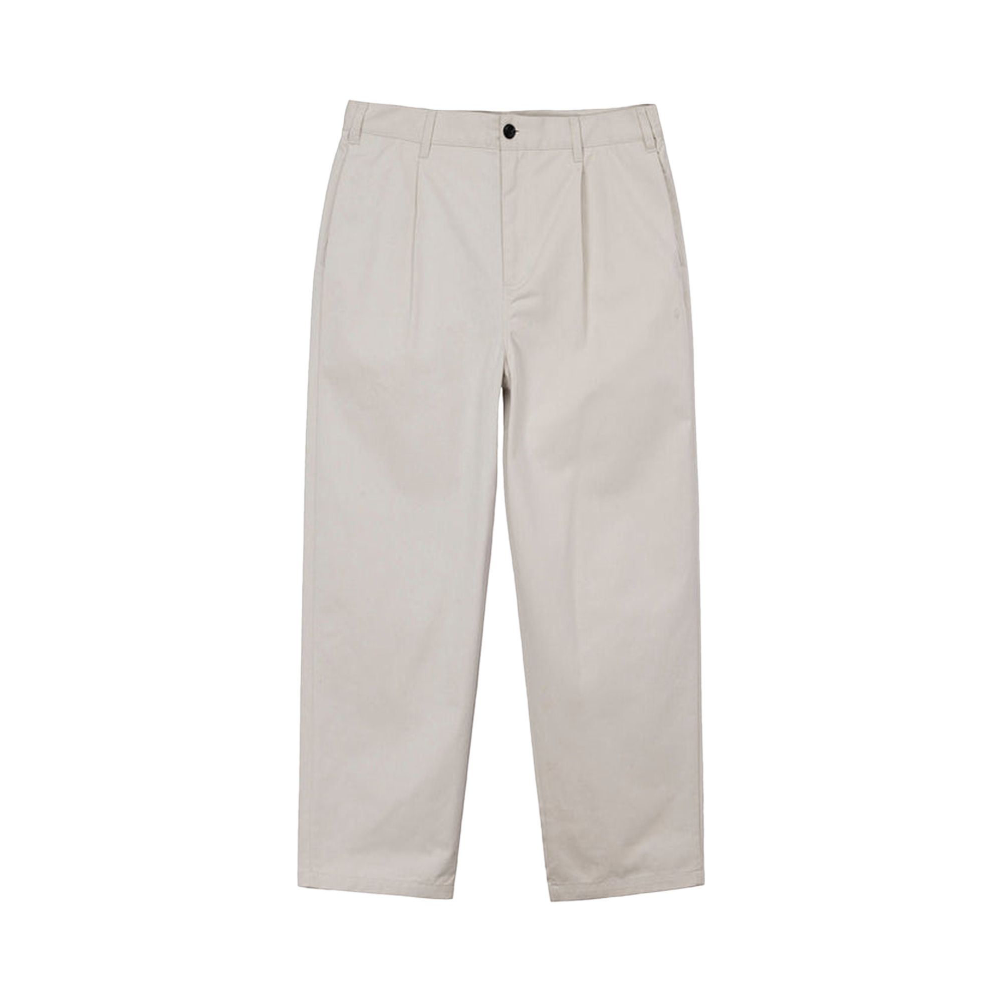 Pre-owned Stussy Twill Volume Pleated Trouser 'bone' | Cream | Men's Size 28