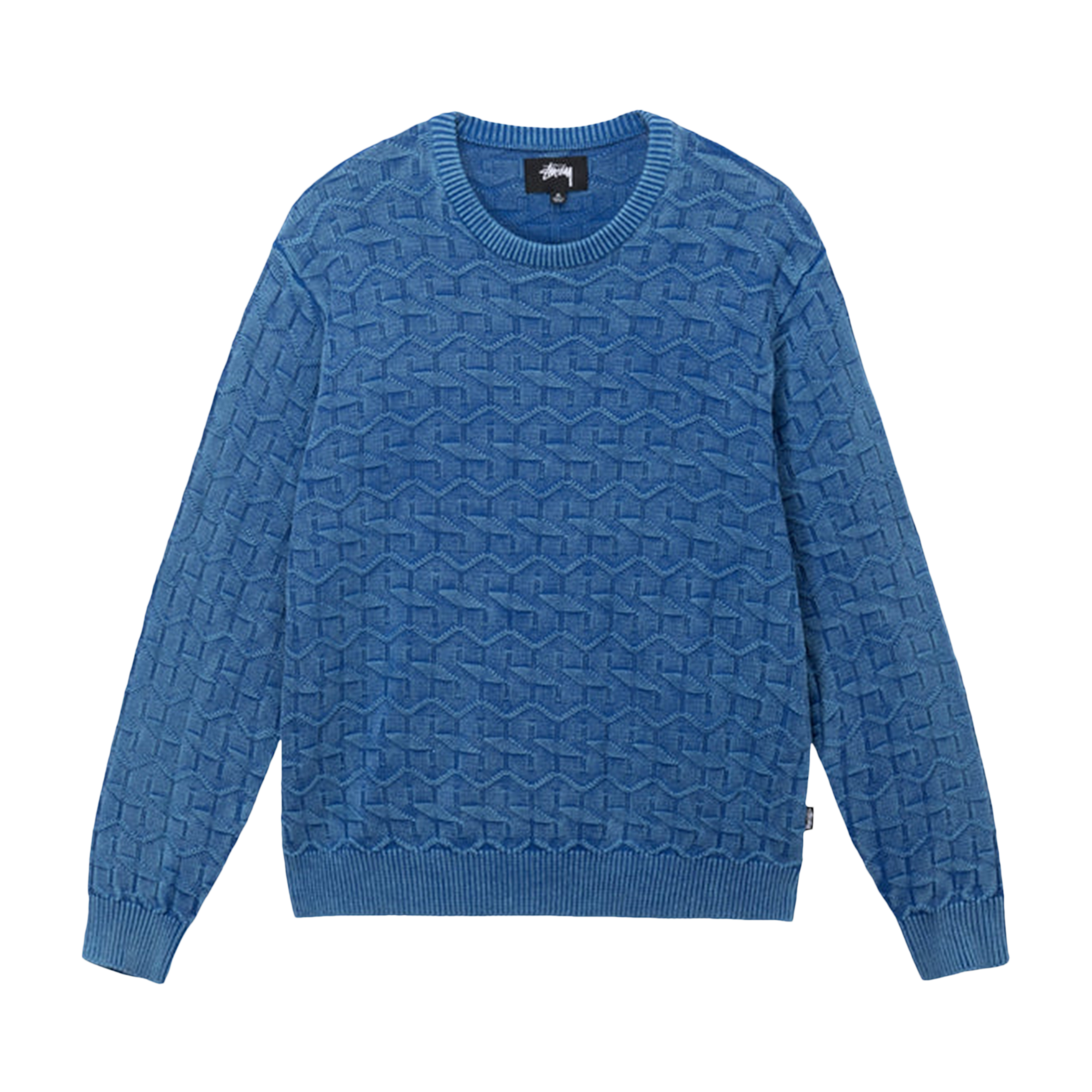Pre-owned Stussy Strand Sweater 'blue'