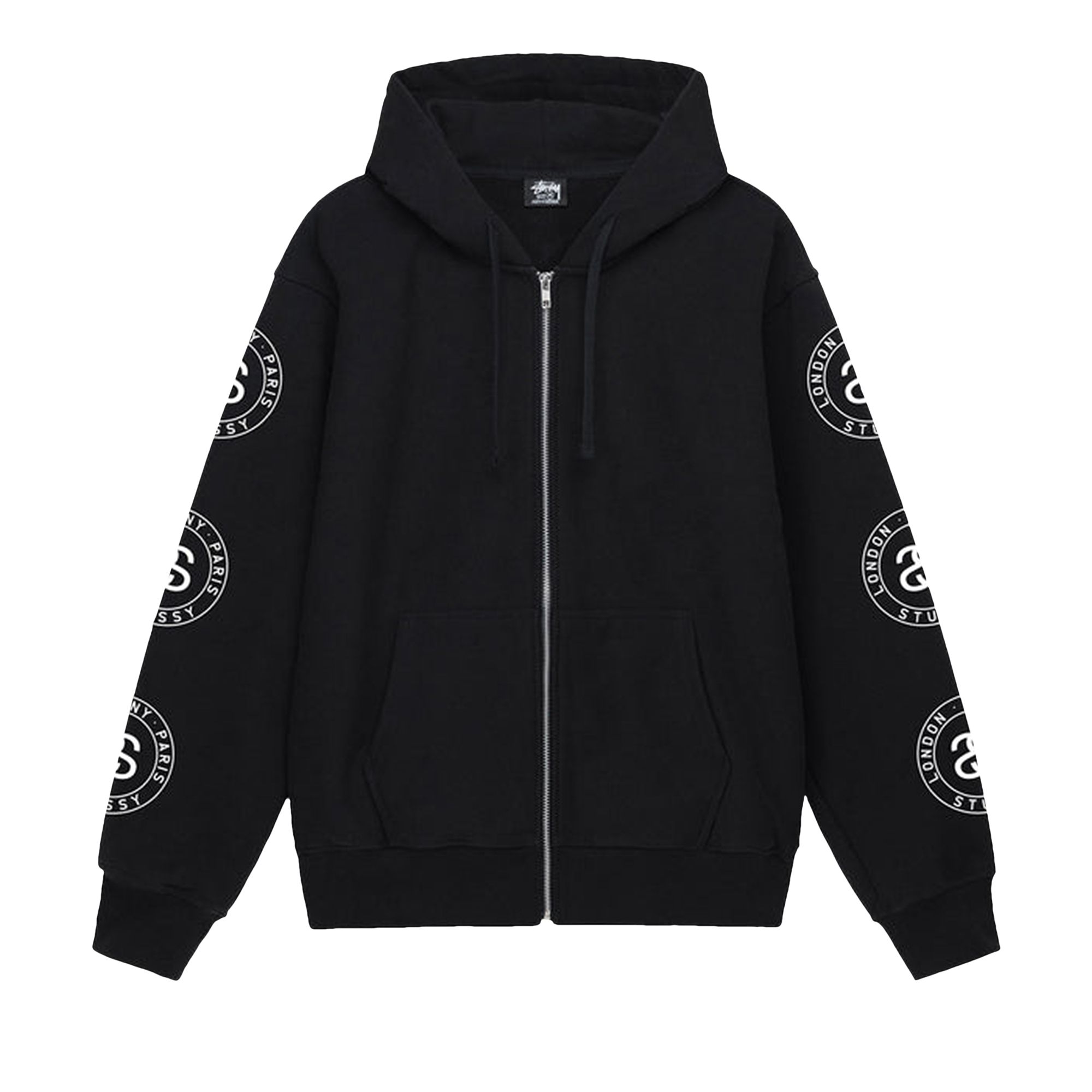 Stussy Seal Zip Hoodie 'Black' | Men's Size S