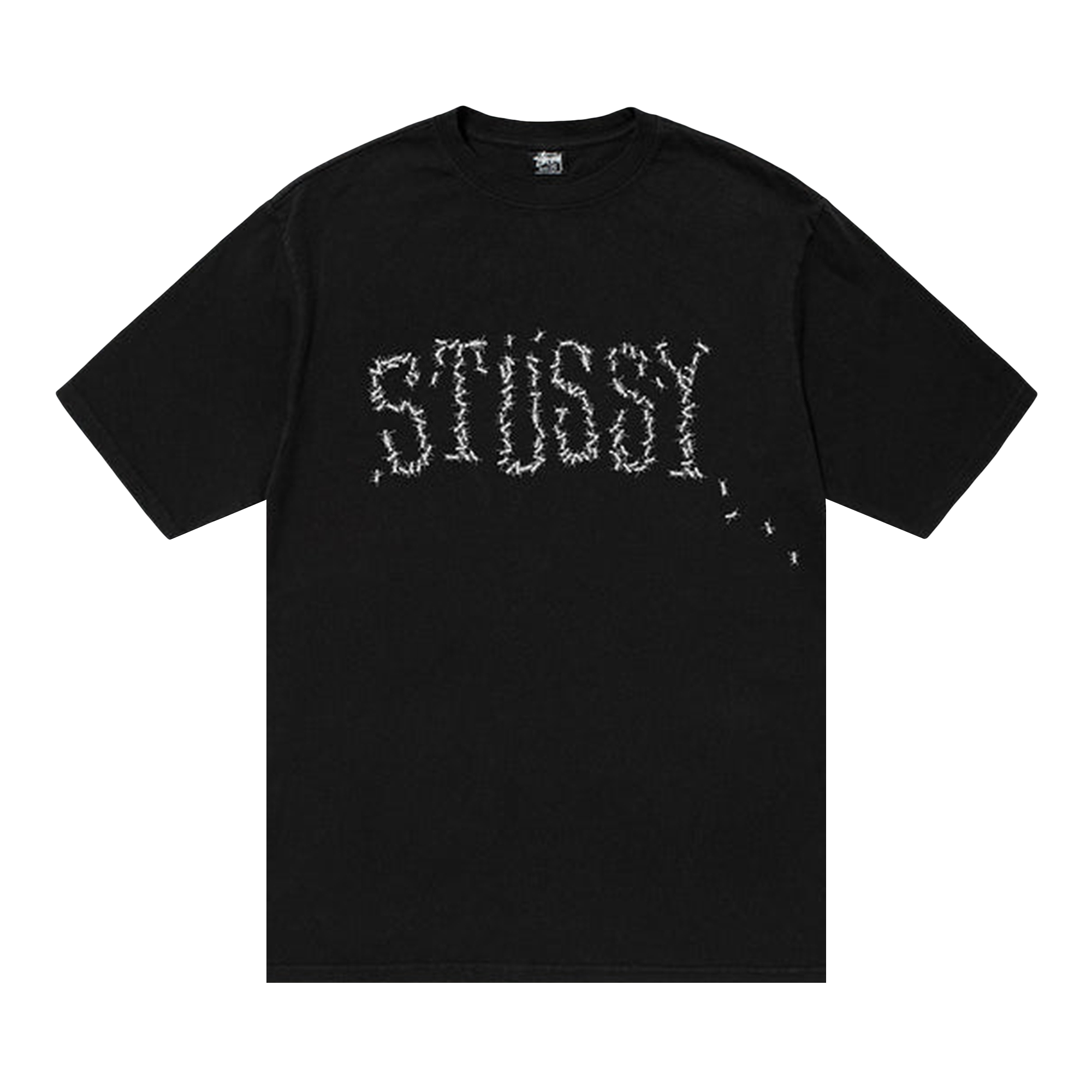 Pre-owned Stussy Ants Pigment Dyed Tee 'black'