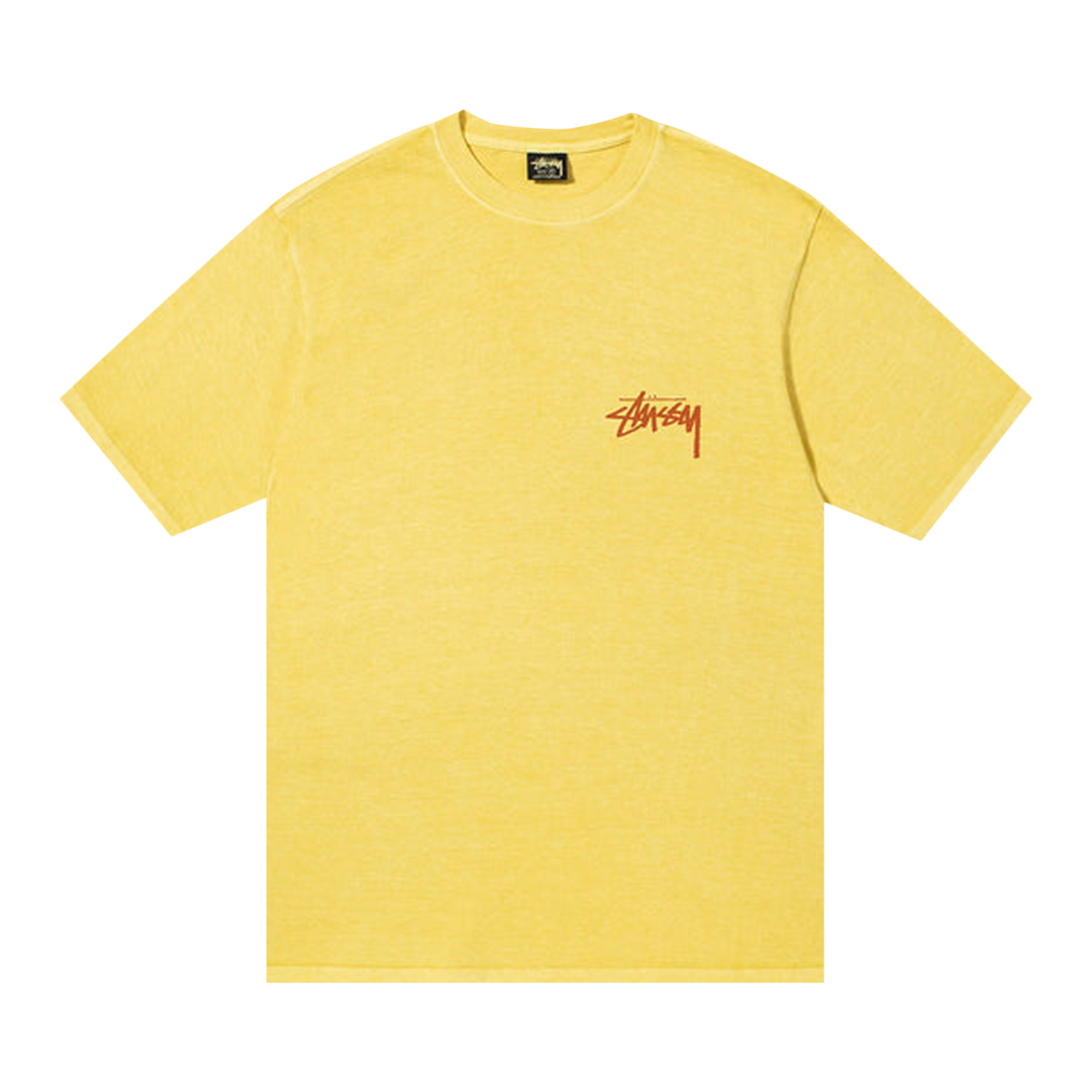 Pre-owned Stussy How We're Livin' Pigment Dyed Tee 'butter' In Yellow