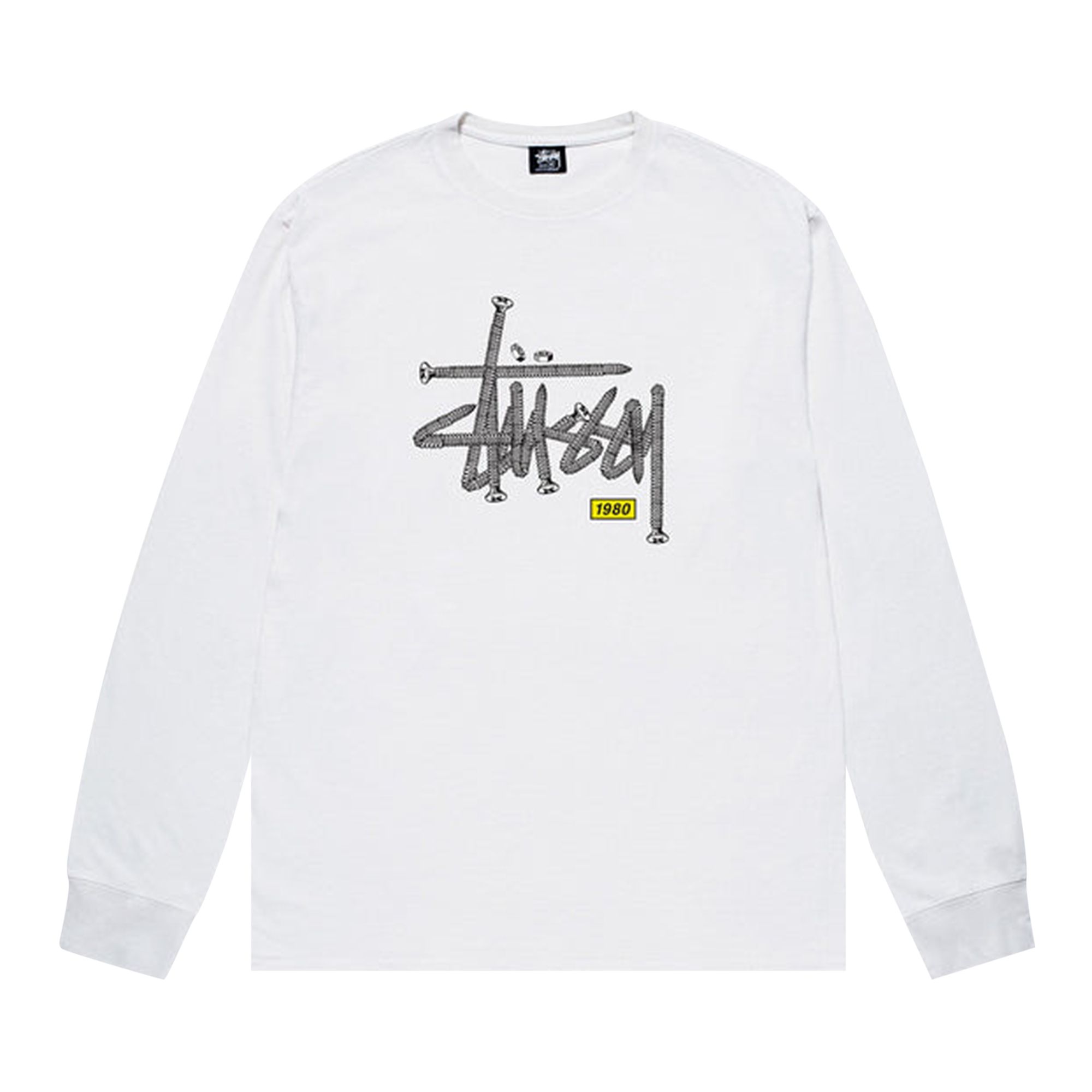 Pre-owned Stussy Hardware Long-sleeve Tee 'white' | Men's Size Xl