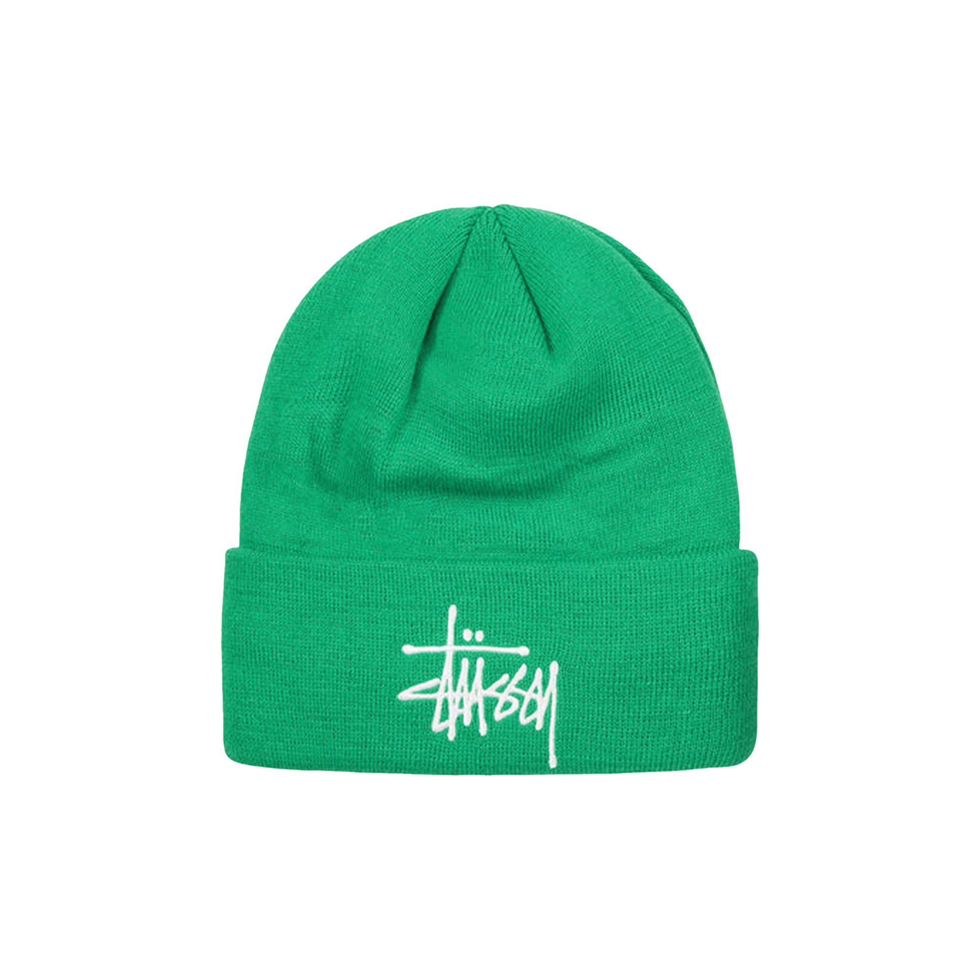 Pre-owned Stussy Thinsulate Jacquard Beanie 'kelly' | Green | Men's Size Onesize