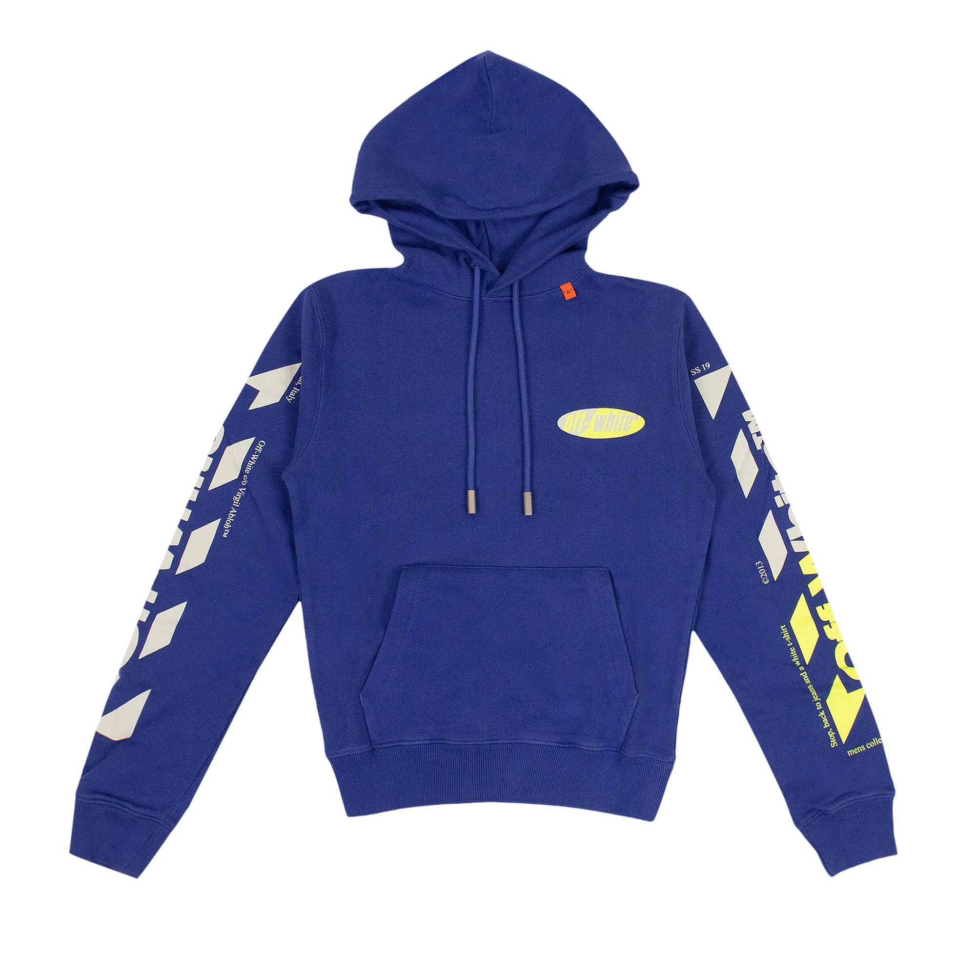 Off-White Arrow Hoodie 'Blue/Green' | Men's Size M
