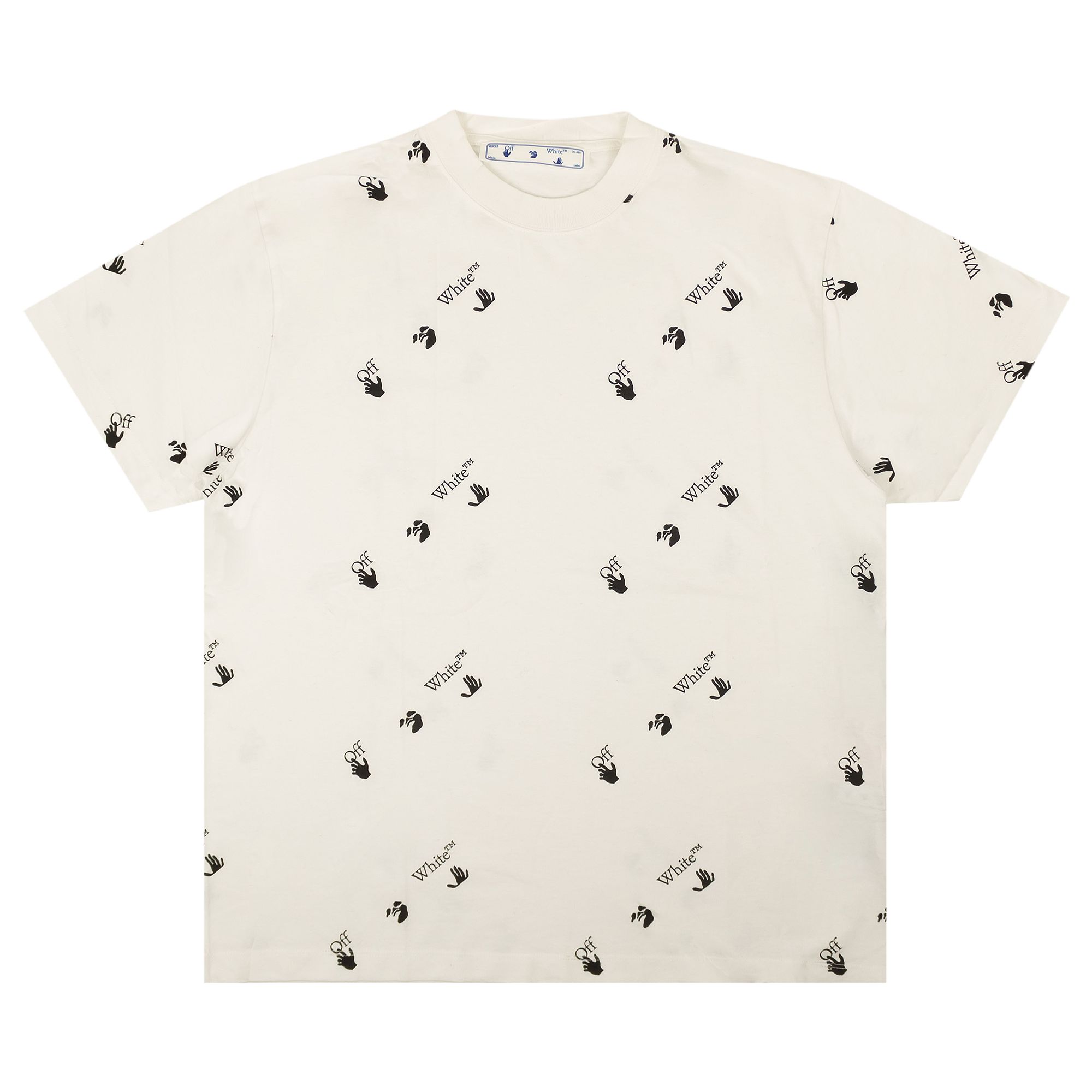 Off-White Allover Logo T-Shirt 'White' | Men's Size L
