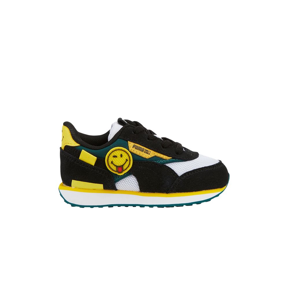 Puma SmileyWorld x Future Rider Infant 'Black Vibrant Yellow' | Infant Size 5 - 386136-01