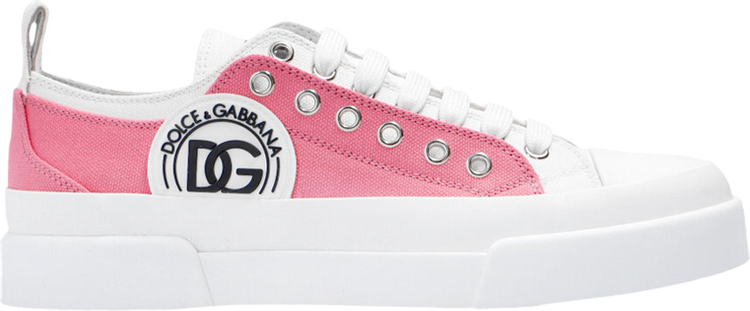 Dolce  Gabbana Wmns Portofino DG Logo   Pink White