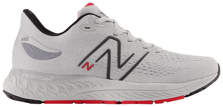 New Balance Fresh Foam X 880v12 Big Kid Wide Light Aluminum True Red