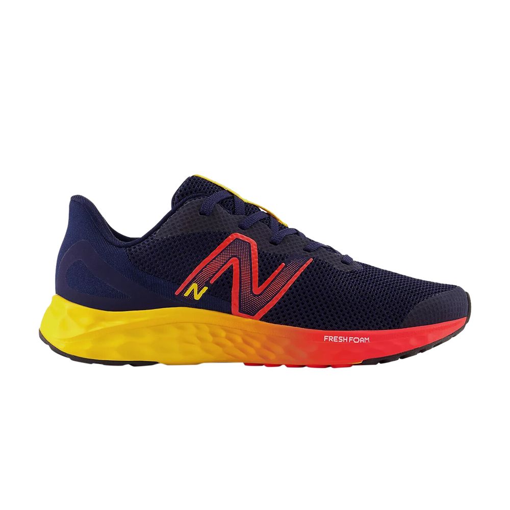Pre-owned New Balance Fresh Foam Arishi V4 Big Kid Wide 'navy Red Egg Yolk' | Blue | Kid's Size 6