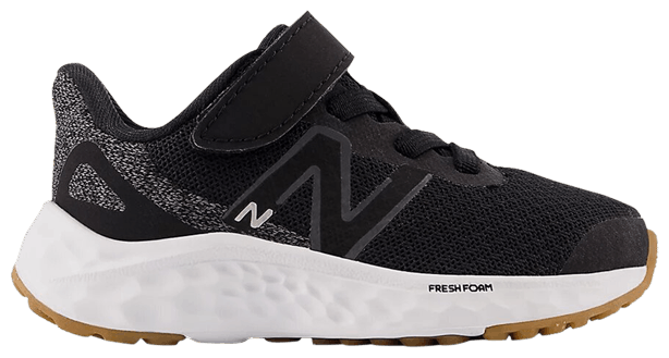 Fresh Foam Arishi v4 Bungee Lace Toddler Wide Black White Gum